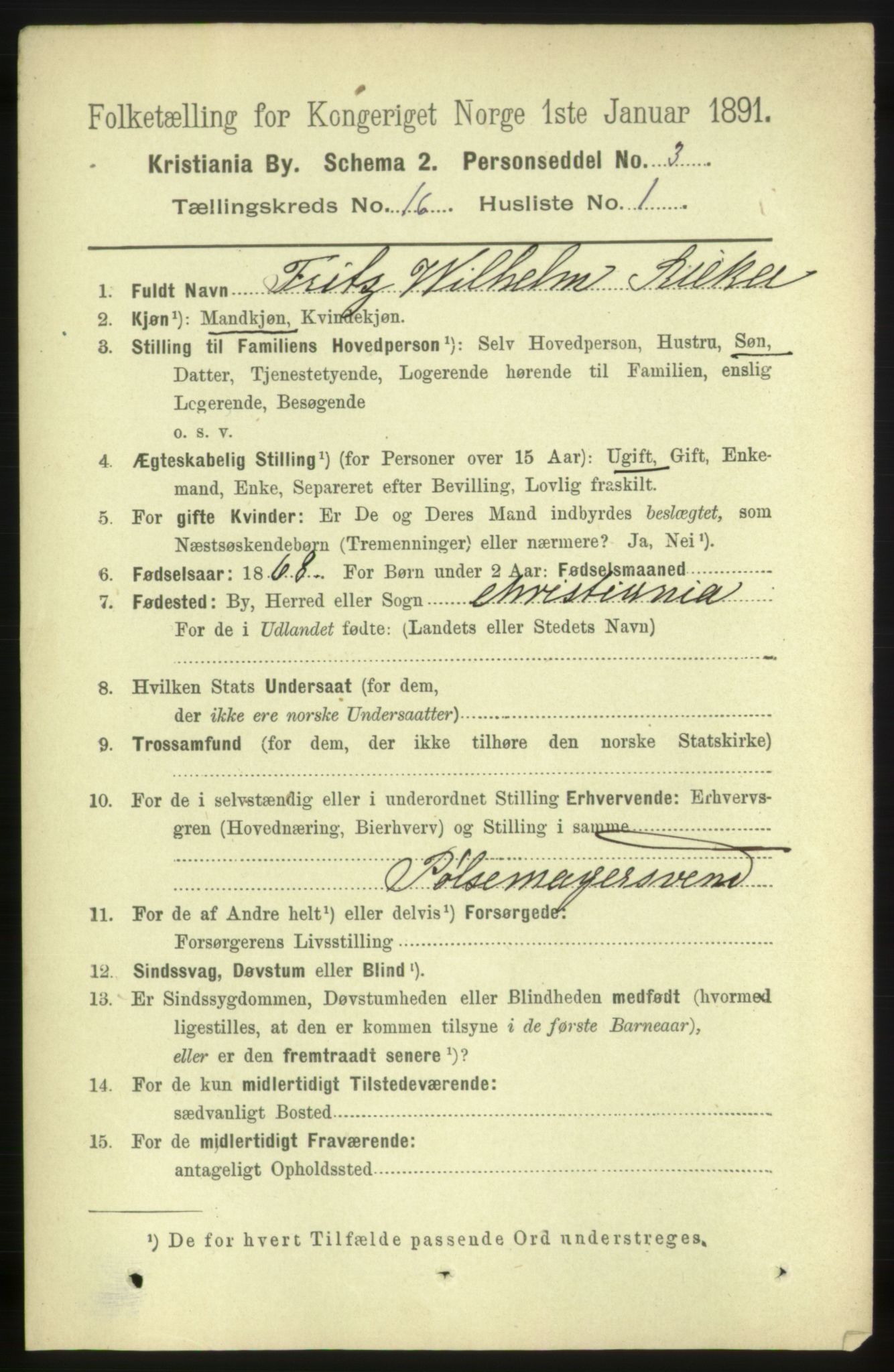 RA, 1891 census for 0301 Kristiania, 1891, p. 7102