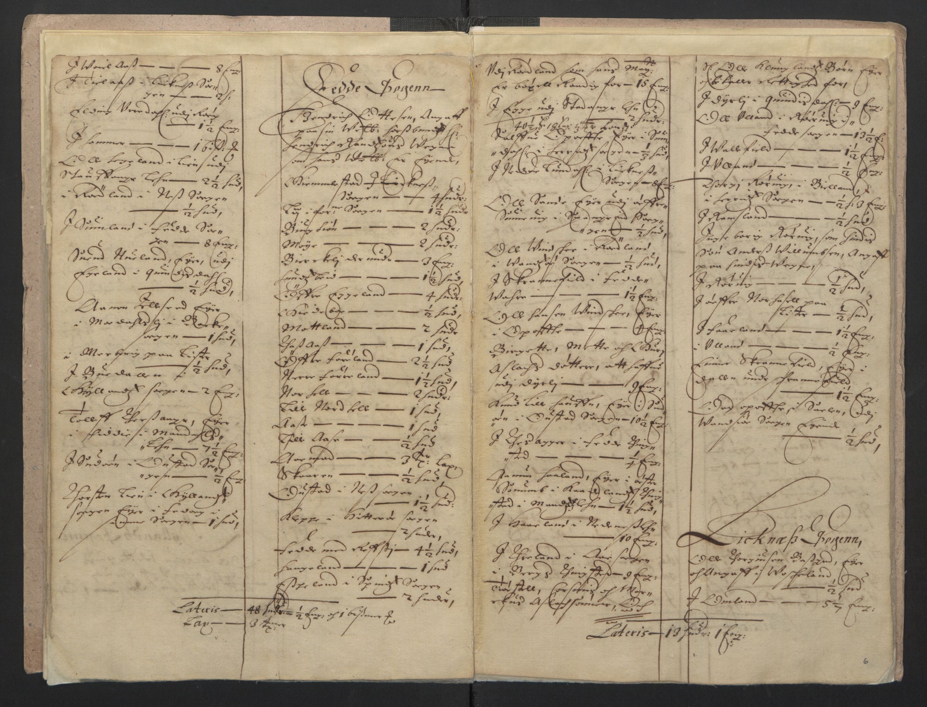 Rentekammeret inntil 1814, Realistisk ordnet avdeling, RA/EA-4070/L/L0022/0005: Agder lagdømme: / Odelsjordebok. Lista len, 1661, p. 5b-6a