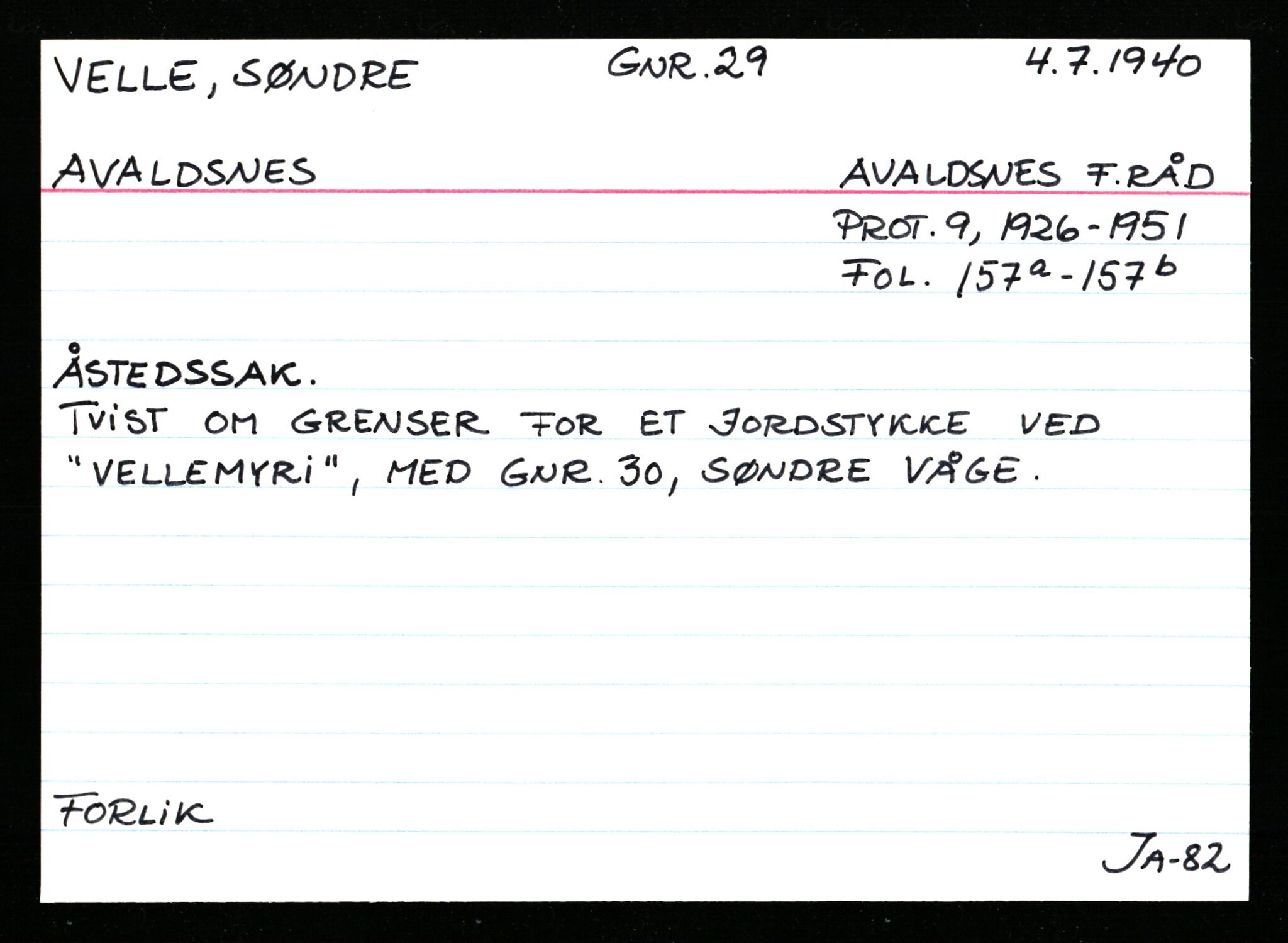 Statsarkivet i Stavanger, AV/SAST-A-101971/03/Y/Ym/L0065: Åstedskort sortert etter gårdsnavn: Vatland - Vervig, 1600-1950, p. 570