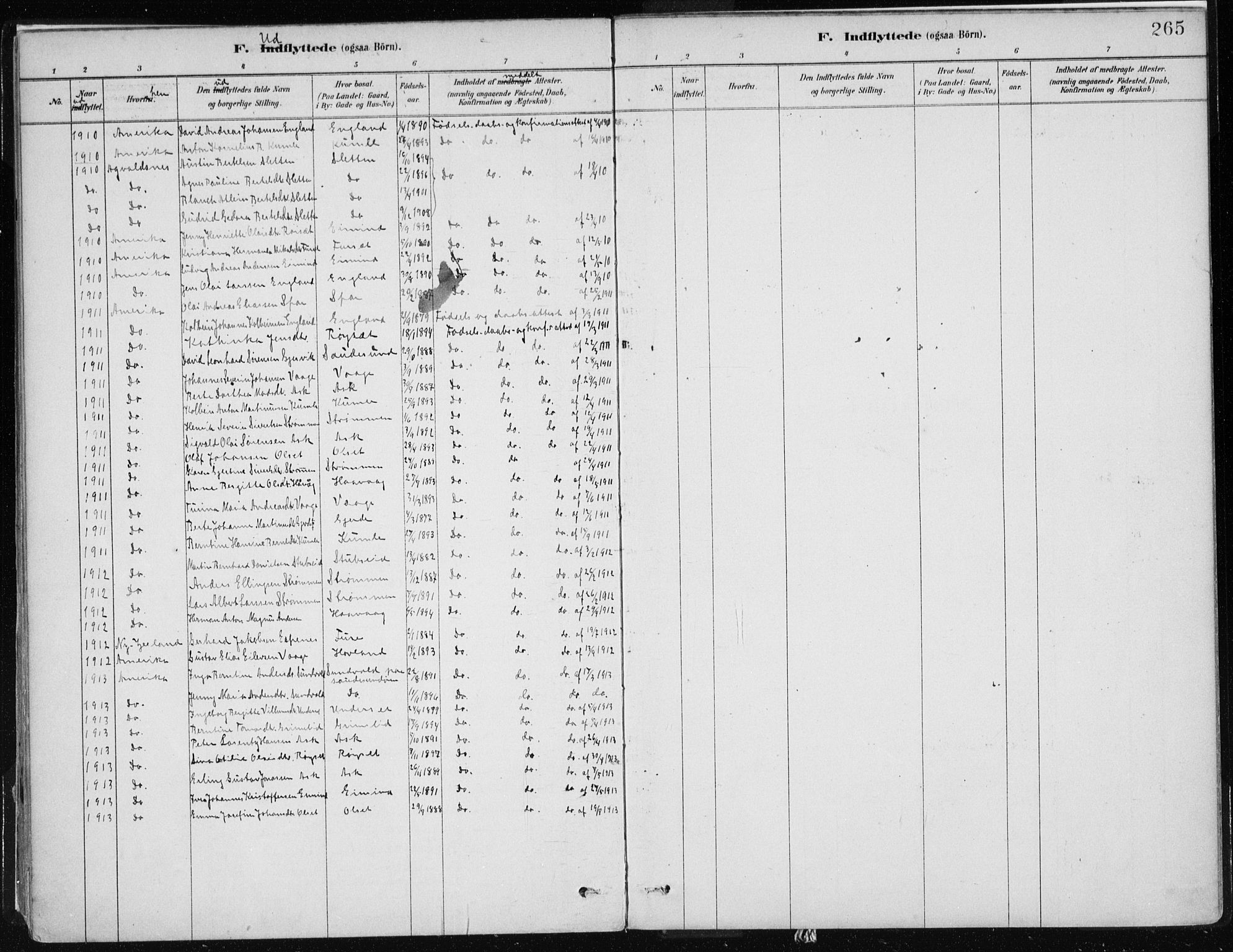 Askvoll sokneprestembete, SAB/A-79501/H/Haa/Haab/L0002: Parish register (official) no. B 2, 1879-1909, p. 265