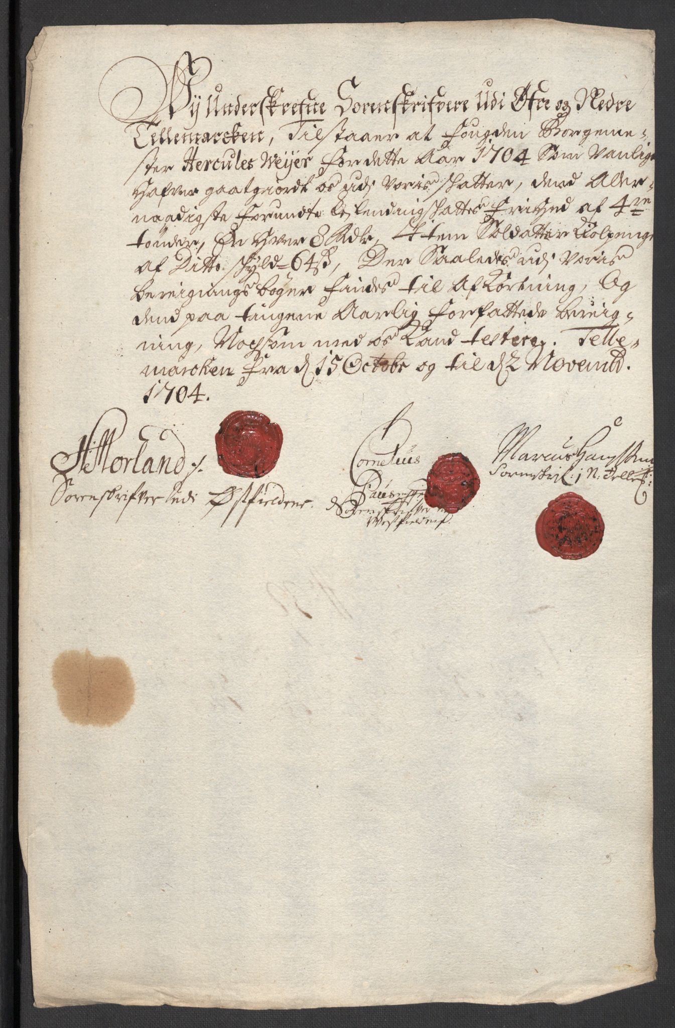 Rentekammeret inntil 1814, Reviderte regnskaper, Fogderegnskap, AV/RA-EA-4092/R36/L2112: Fogderegnskap Øvre og Nedre Telemark og Bamble, 1704, p. 215