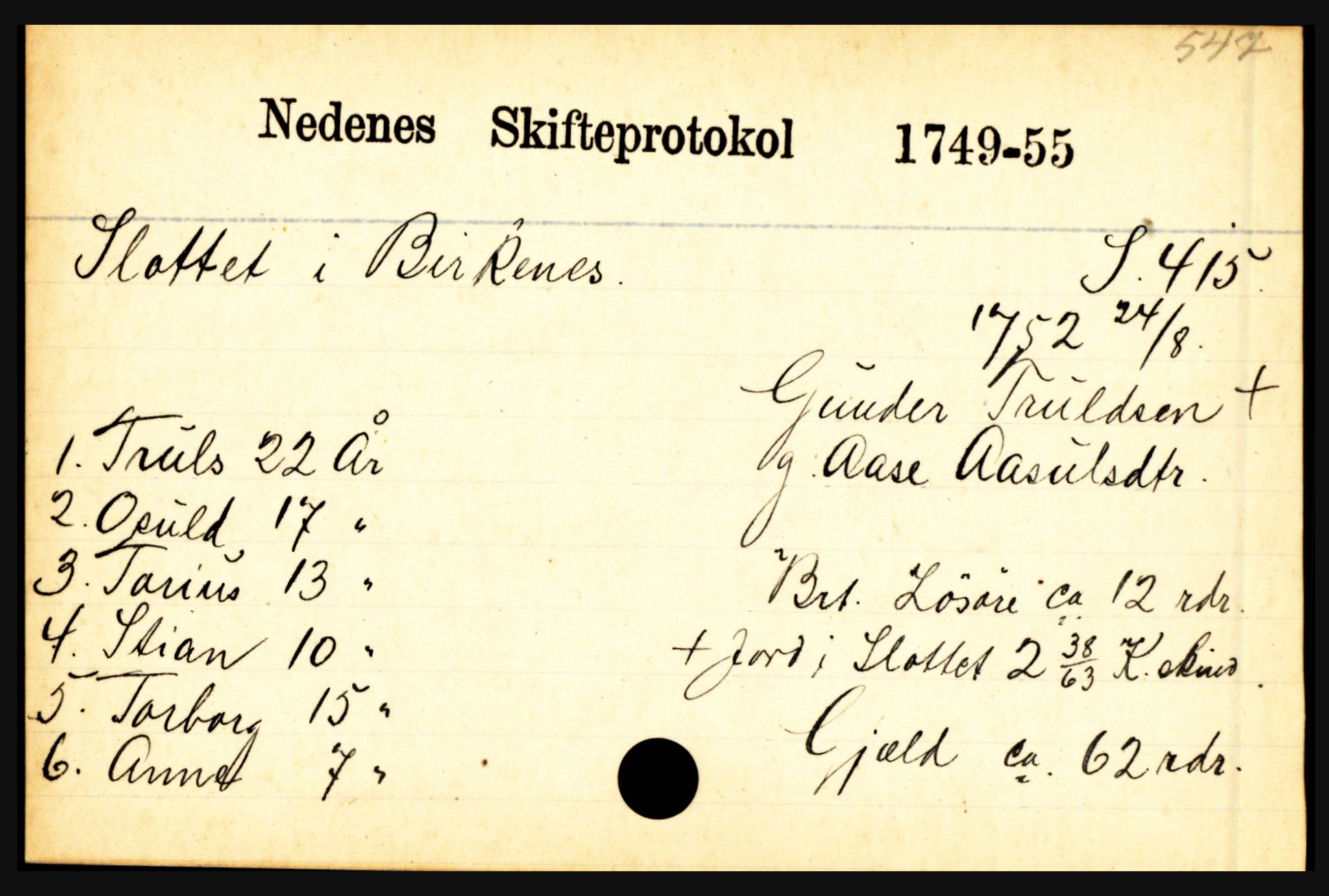 Nedenes sorenskriveri før 1824, AV/SAK-1221-0007/H, p. 27365