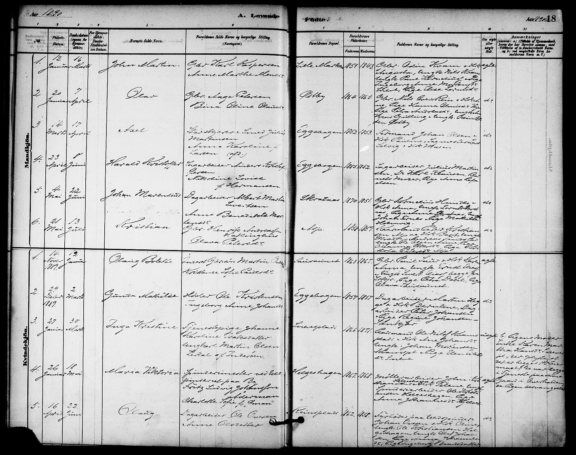 Ministerialprotokoller, klokkerbøker og fødselsregistre - Nord-Trøndelag, SAT/A-1458/740/L0378: Parish register (official) no. 740A01, 1881-1895, p. 18