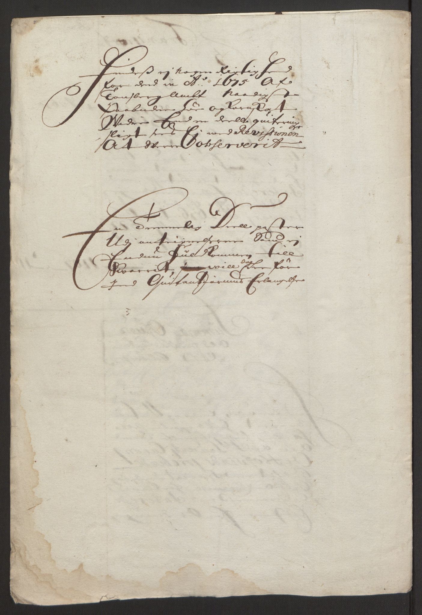 Rentekammeret inntil 1814, Reviderte regnskaper, Fogderegnskap, AV/RA-EA-4092/R32/L1844: Fogderegnskap Jarlsberg grevskap, 1674-1675, p. 431