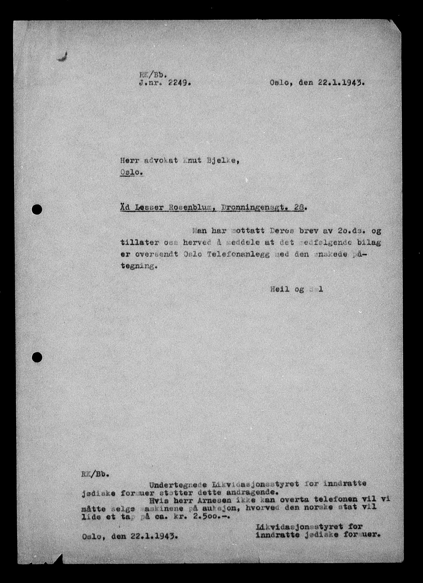 Justisdepartementet, Tilbakeføringskontoret for inndratte formuer, AV/RA-S-1564/H/Hc/Hcc/L0974: --, 1945-1947, p. 44