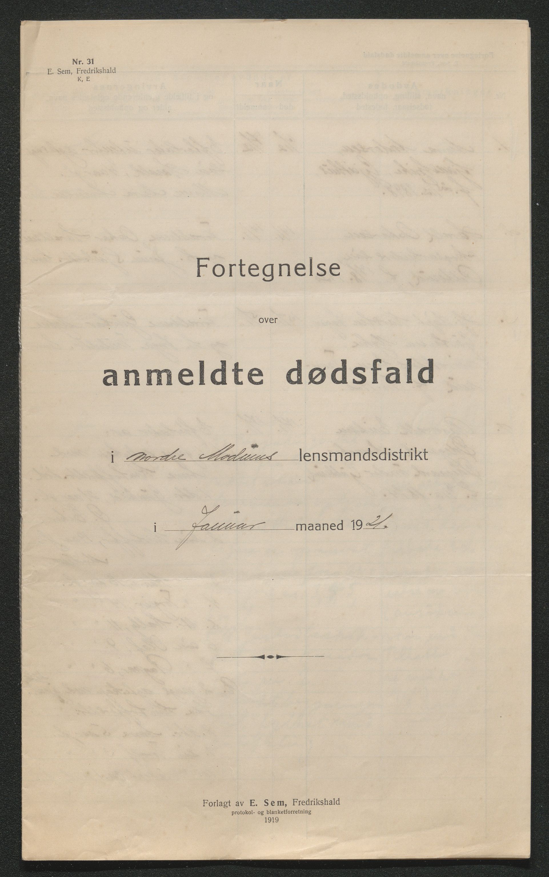 Eiker, Modum og Sigdal sorenskriveri, AV/SAKO-A-123/H/Ha/Hab/L0040: Dødsfallsmeldinger, 1920-1921, p. 984