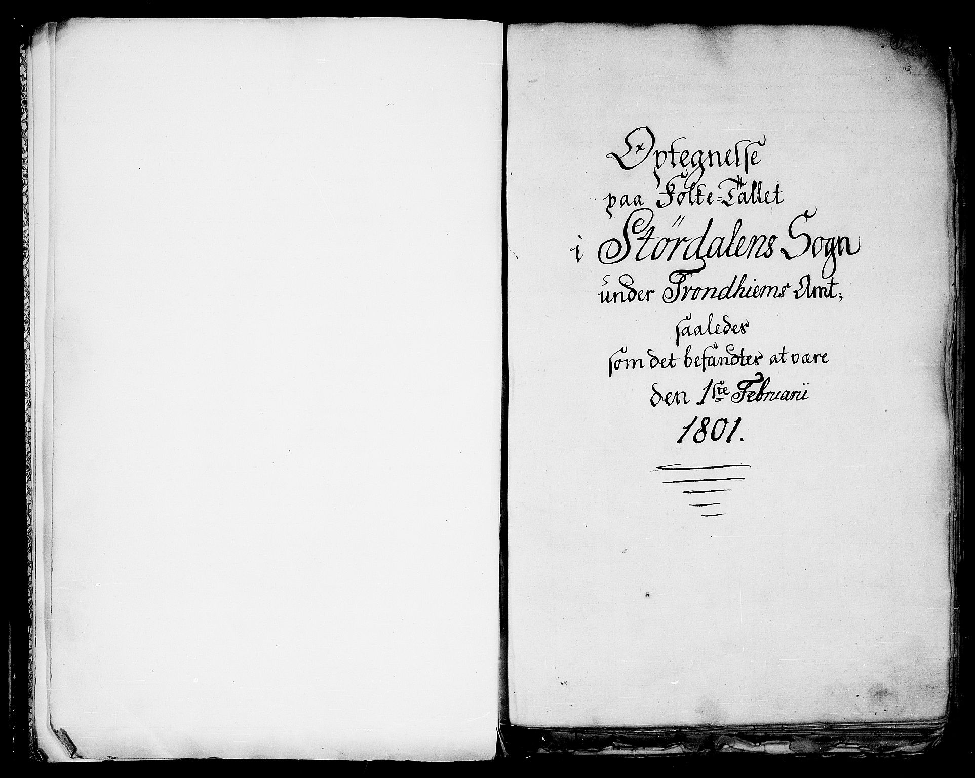 RA, 1801 census for 1714P Stjørdal, 1801, p. 1a