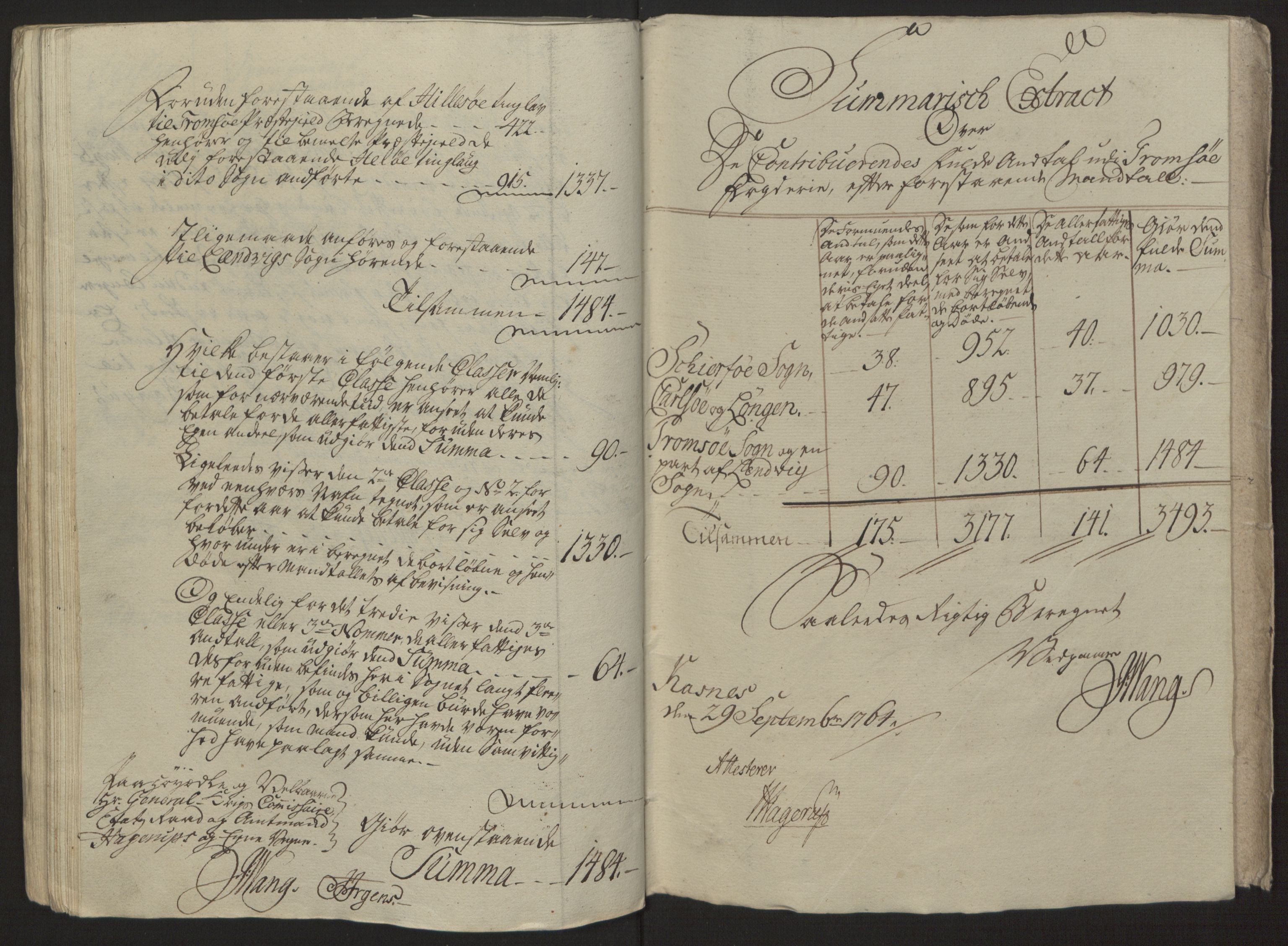 Rentekammeret inntil 1814, Reviderte regnskaper, Fogderegnskap, RA/EA-4092/R68/L4845: Ekstraskatten Senja og Troms, 1762-1765, p. 431