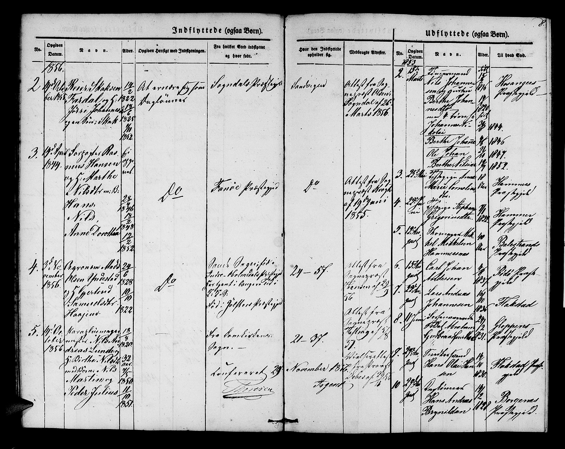 Korskirken sokneprestembete, SAB/A-76101/H/Hab: Parish register (copy) no. F 1, 1844-1858, p. 8