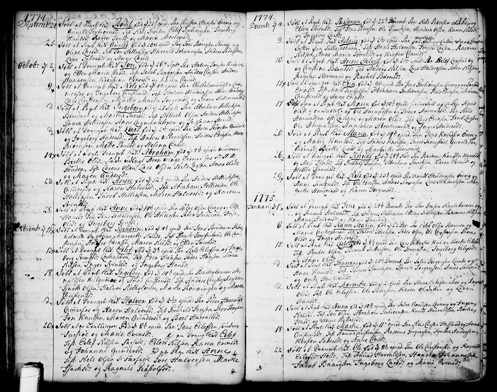Sannidal kirkebøker, SAKO/A-296/F/Fa/L0002: Parish register (official) no. 2, 1767-1802, p. 40