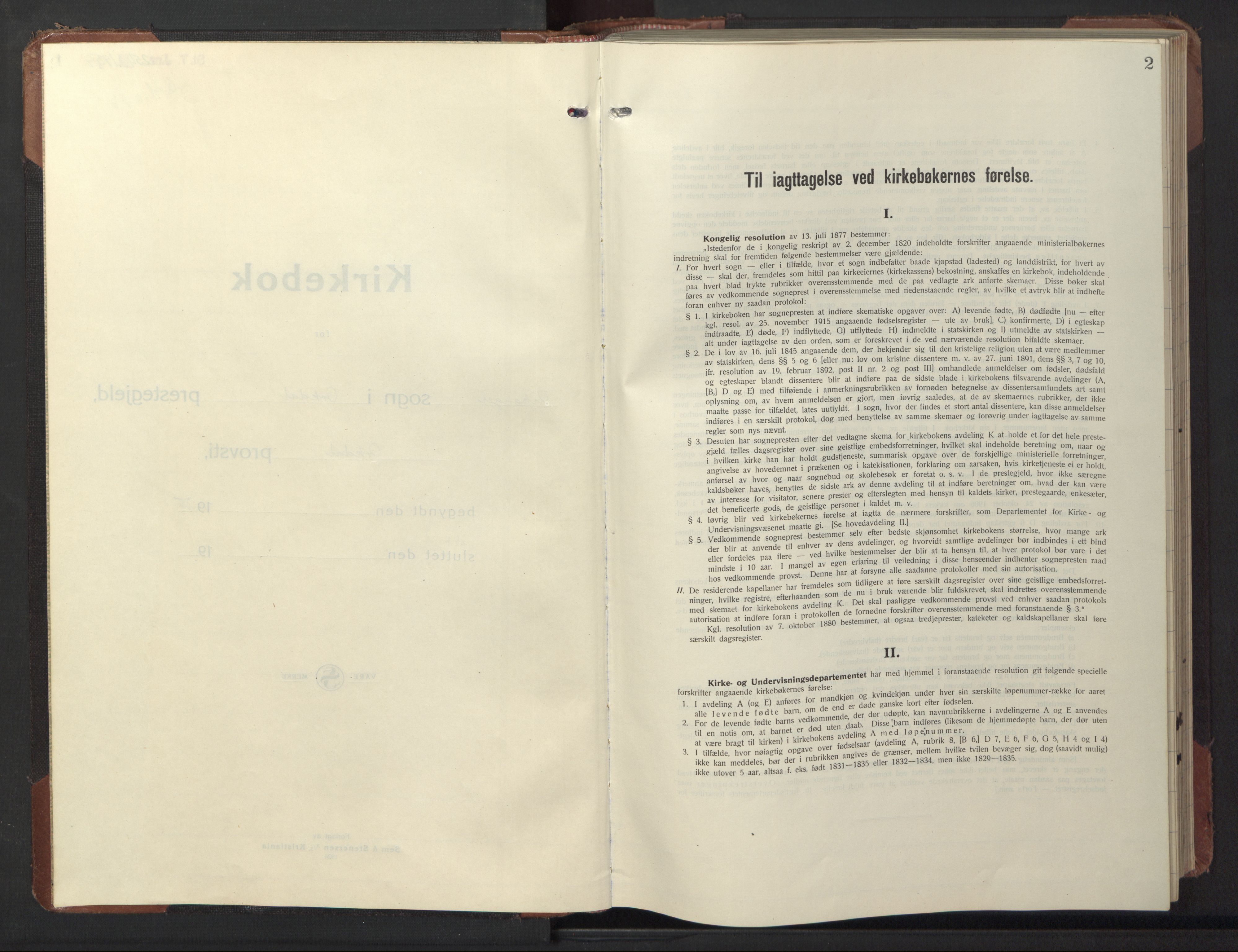 Ministerialprotokoller, klokkerbøker og fødselsregistre - Sør-Trøndelag, SAT/A-1456/669/L0832: Parish register (copy) no. 669C02, 1925-1953, p. 2