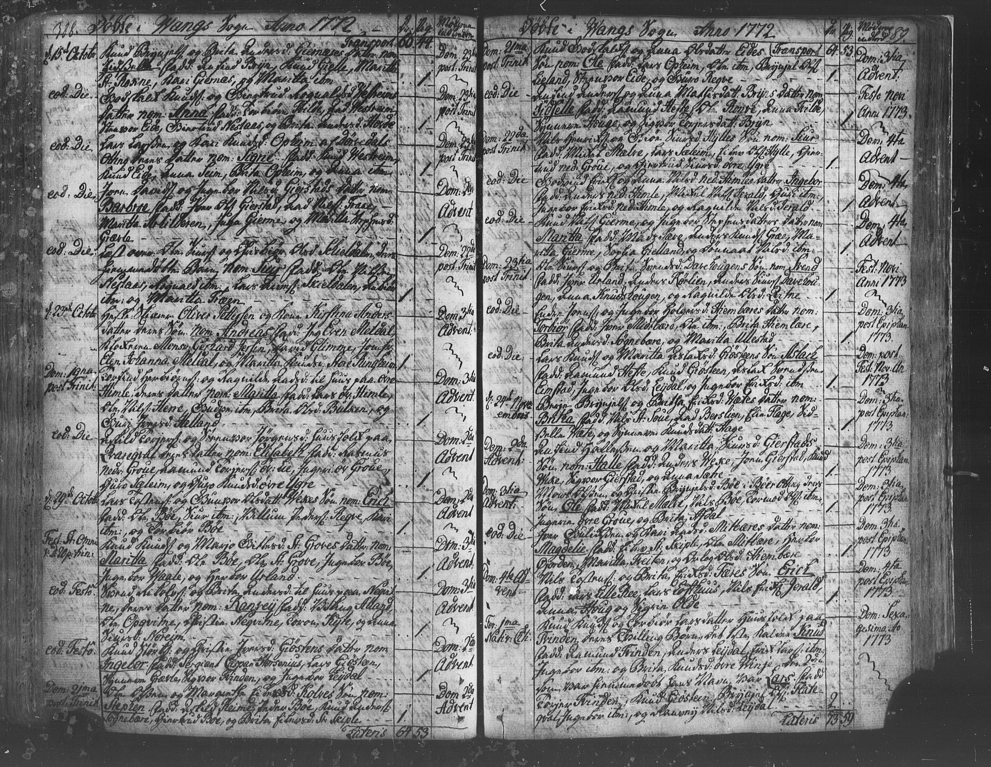 Voss sokneprestembete, AV/SAB-A-79001/H/Haa: Parish register (official) no. A 8, 1752-1780, p. 388-389