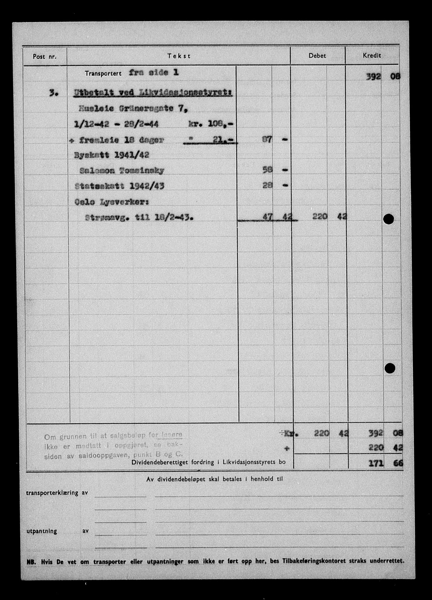 Justisdepartementet, Tilbakeføringskontoret for inndratte formuer, AV/RA-S-1564/H/Hc/Hcc/L0984: --, 1945-1947, p. 42