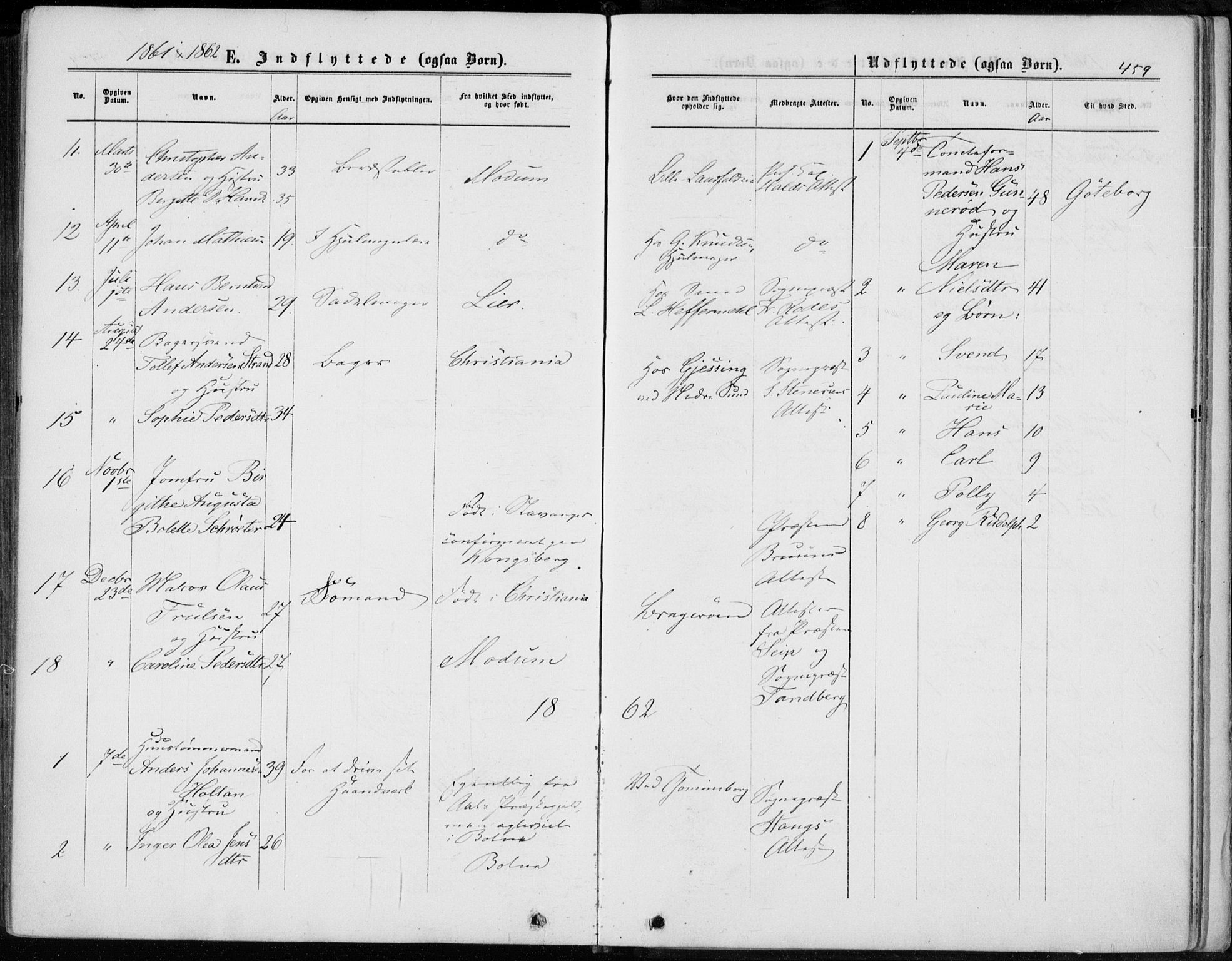 Bragernes kirkebøker, SAKO/A-6/F/Fb/L0003: Parish register (official) no. II 3, 1860-1868, p. 459