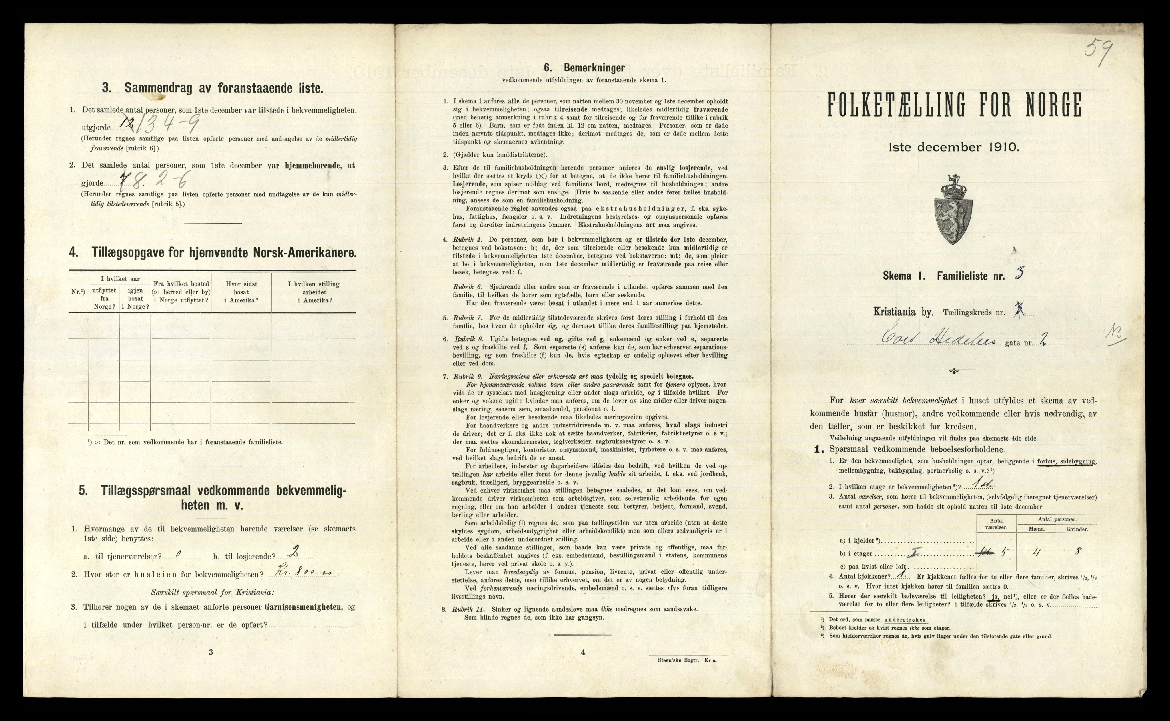 RA, 1910 census for Kristiania, 1910, p. 13857