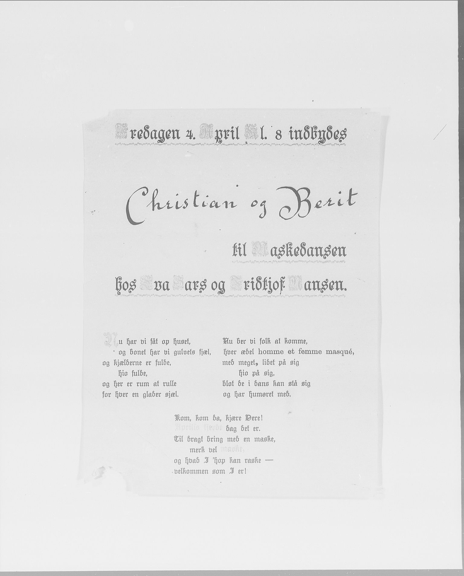 Skredsvig, Christian, RA/PA-0353/E/L0001: Privatbrev fra enkeltpersoner, 1888-1961, p. 178