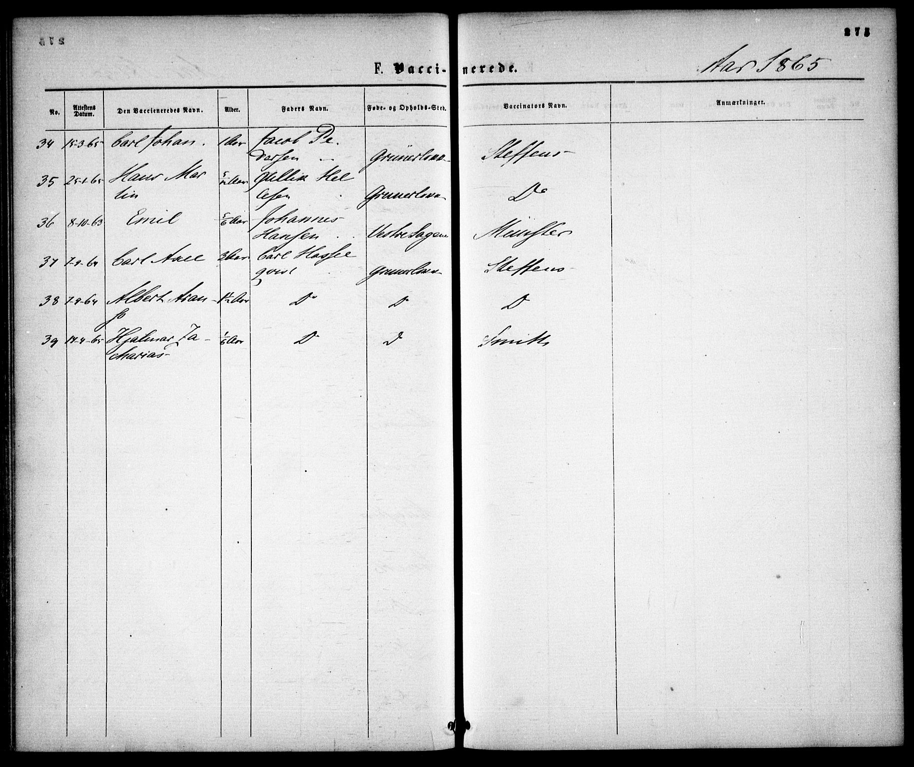 Gamle Aker prestekontor Kirkebøker, AV/SAO-A-10617a/F/L0001: Parish register (official) no. 1, 1861-1865, p. 275