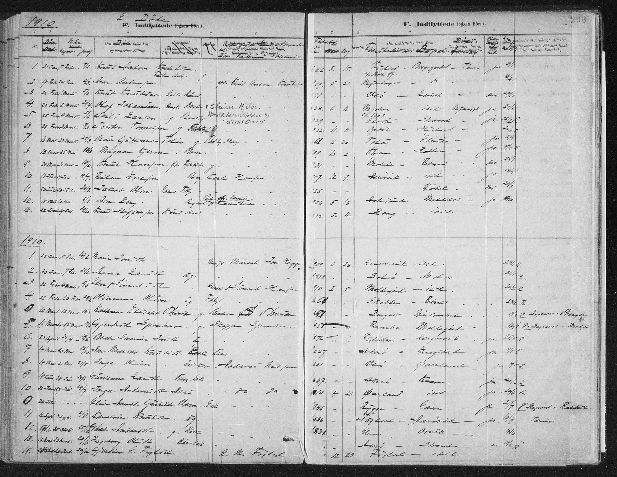 Ministerialprotokoller, klokkerbøker og fødselsregistre - Møre og Romsdal, SAT/A-1454/555/L0658: Parish register (official) no. 555A09, 1887-1917, p. 293
