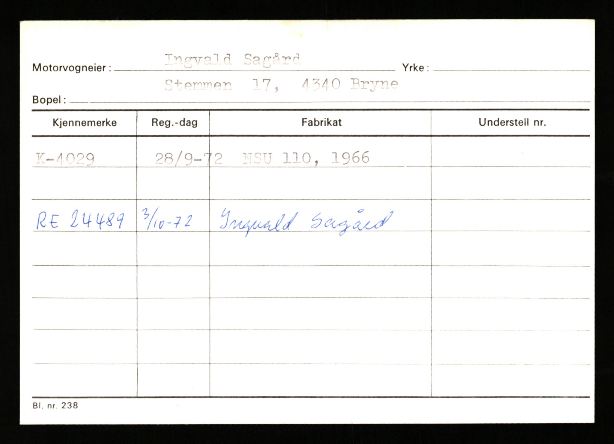 Stavanger trafikkstasjon, AV/SAST-A-101942/0/G/L0001: Registreringsnummer: 0 - 5782, 1930-1971, p. 2483