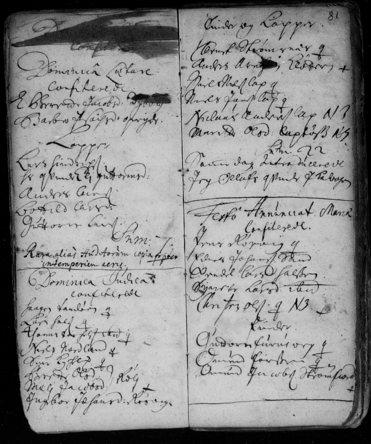 Ministerialprotokoller, klokkerbøker og fødselsregistre - Nordland, AV/SAT-A-1459/859/L0840: Parish register (official) no. 859A00, 1708-1738, p. 81