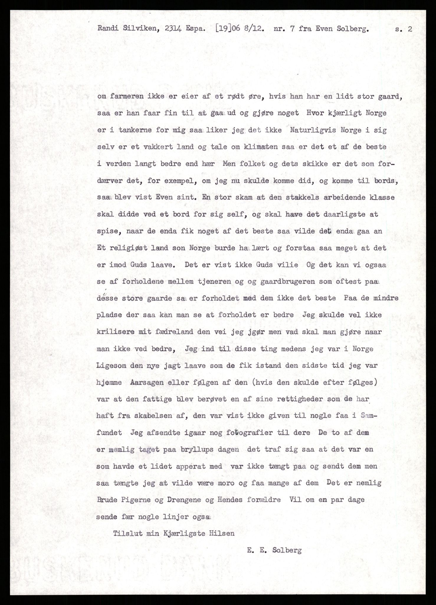 Samlinger til kildeutgivelse, Amerikabrevene, AV/RA-EA-4057/F/L0009: Innlån fra Hedmark: Statsarkivet i Hamar - Wærenskjold, 1838-1914, p. 221