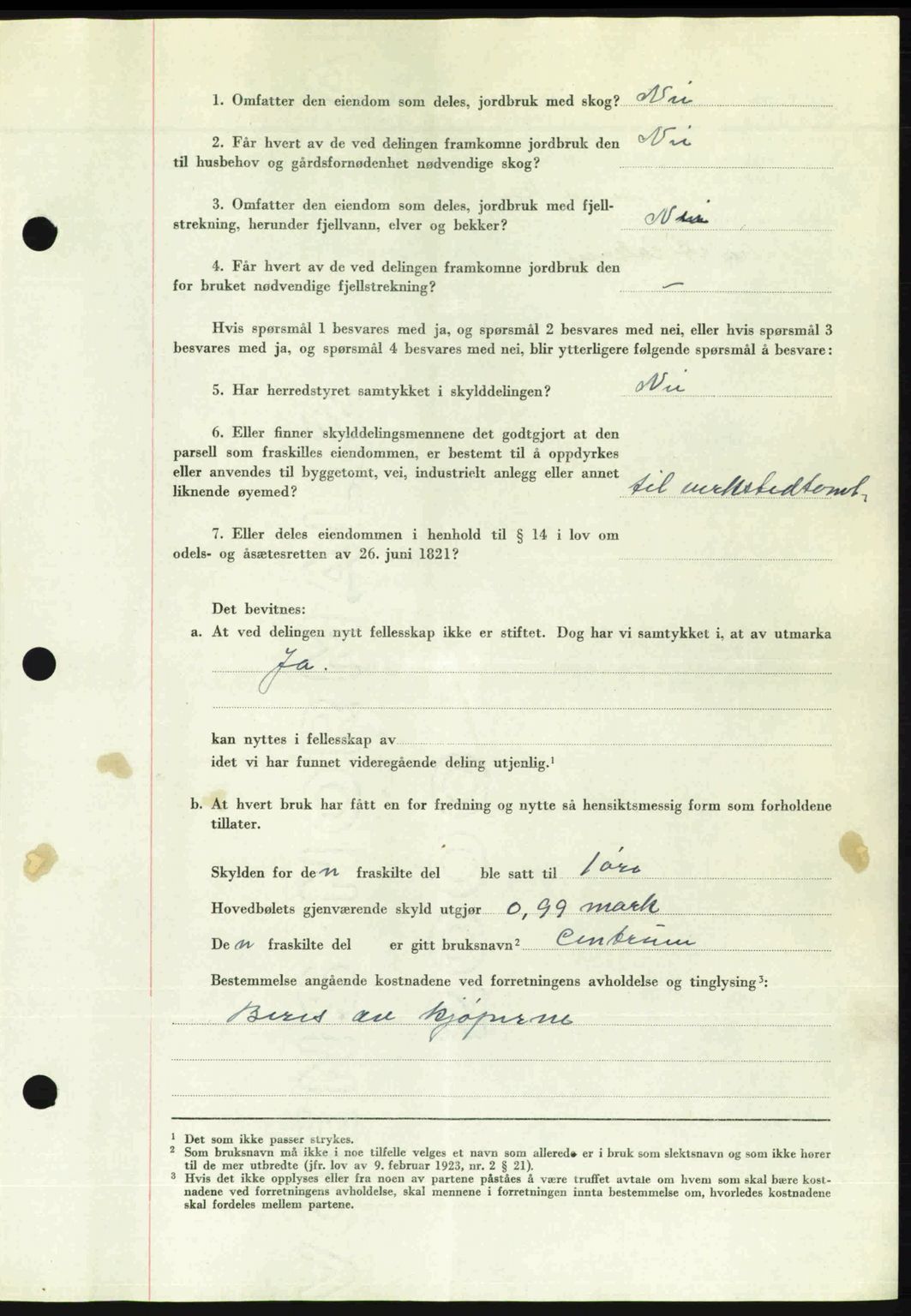 Romsdal sorenskriveri, AV/SAT-A-4149/1/2/2C: Mortgage book no. A24, 1947-1947, Diary no: : 2164/1947