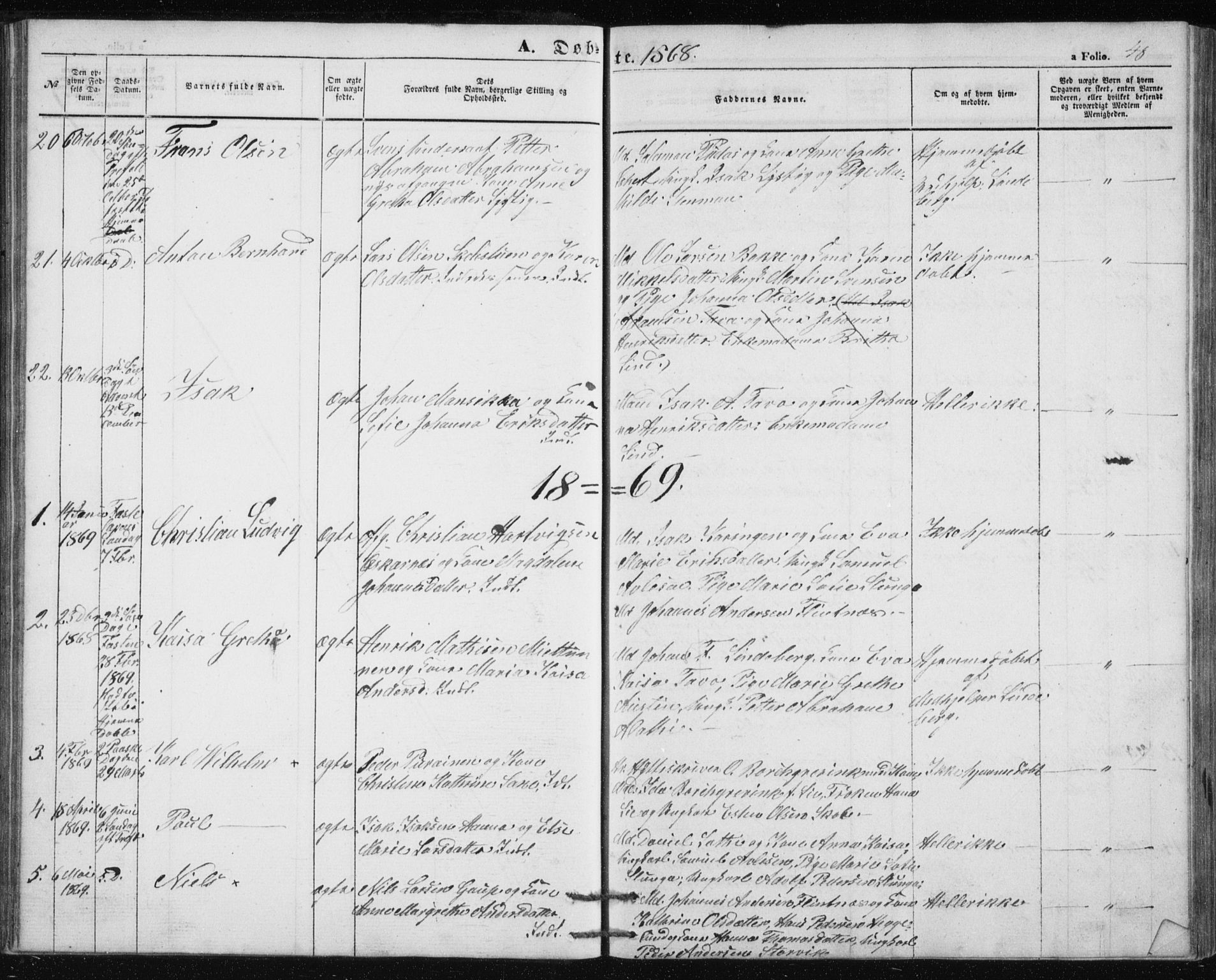 Alta sokneprestkontor, SATØ/S-1338/H/Hb/L0002.klokk: Parish register (copy) no. 2, 1856-1880, p. 48