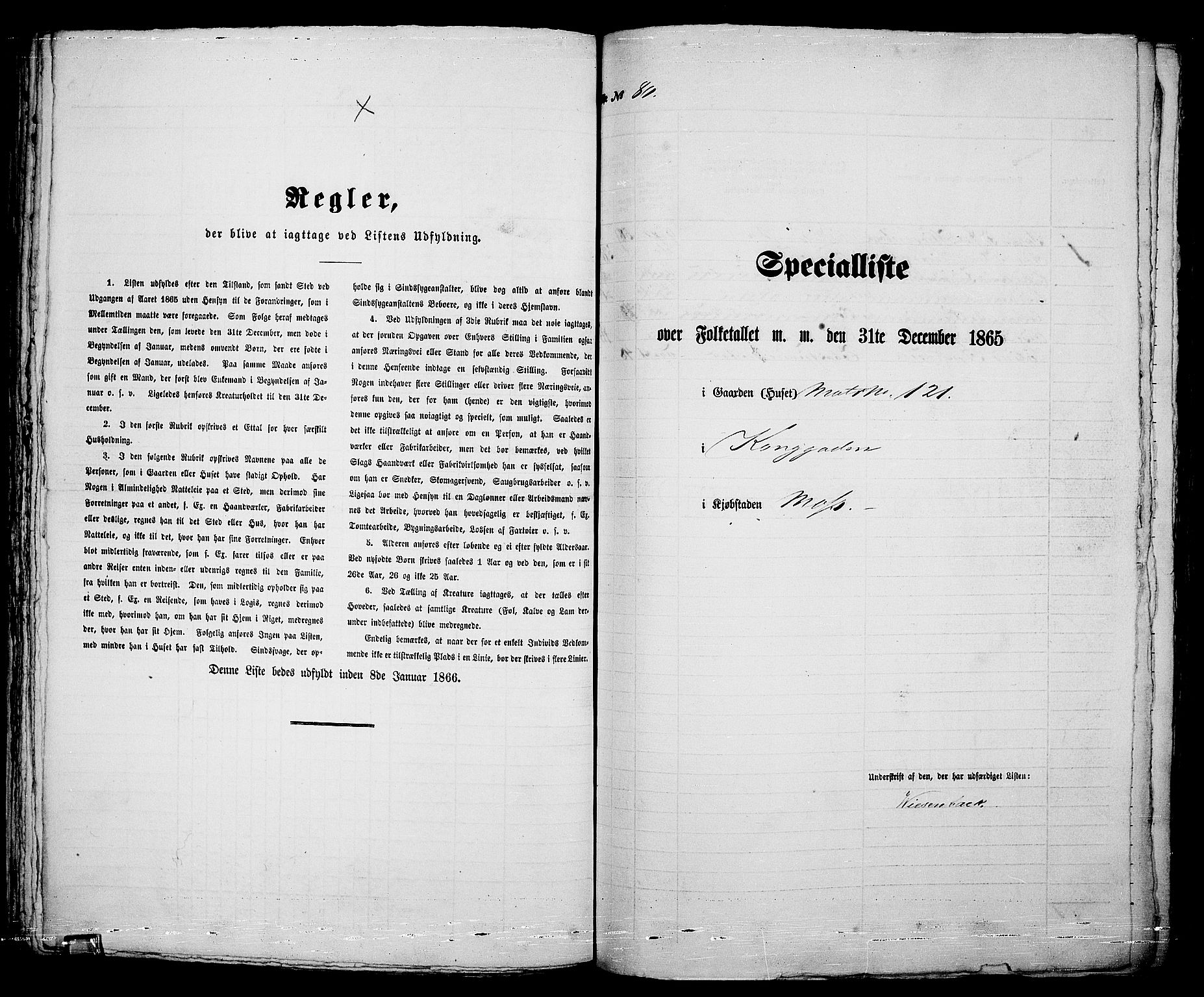 RA, 1865 census for Moss/Moss, 1865, p. 165