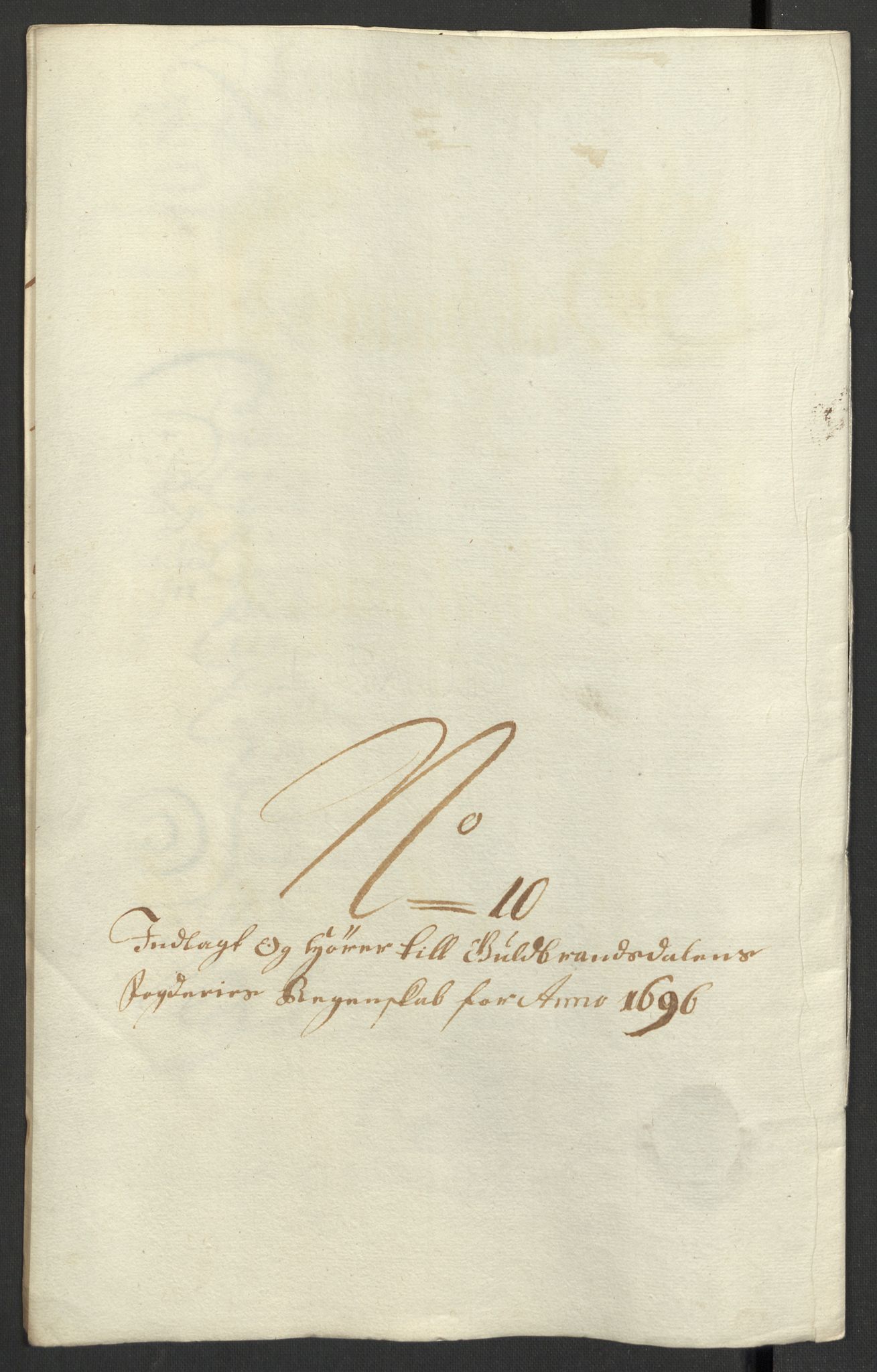 Rentekammeret inntil 1814, Reviderte regnskaper, Fogderegnskap, RA/EA-4092/R17/L1170: Fogderegnskap Gudbrandsdal, 1696-1697, p. 128