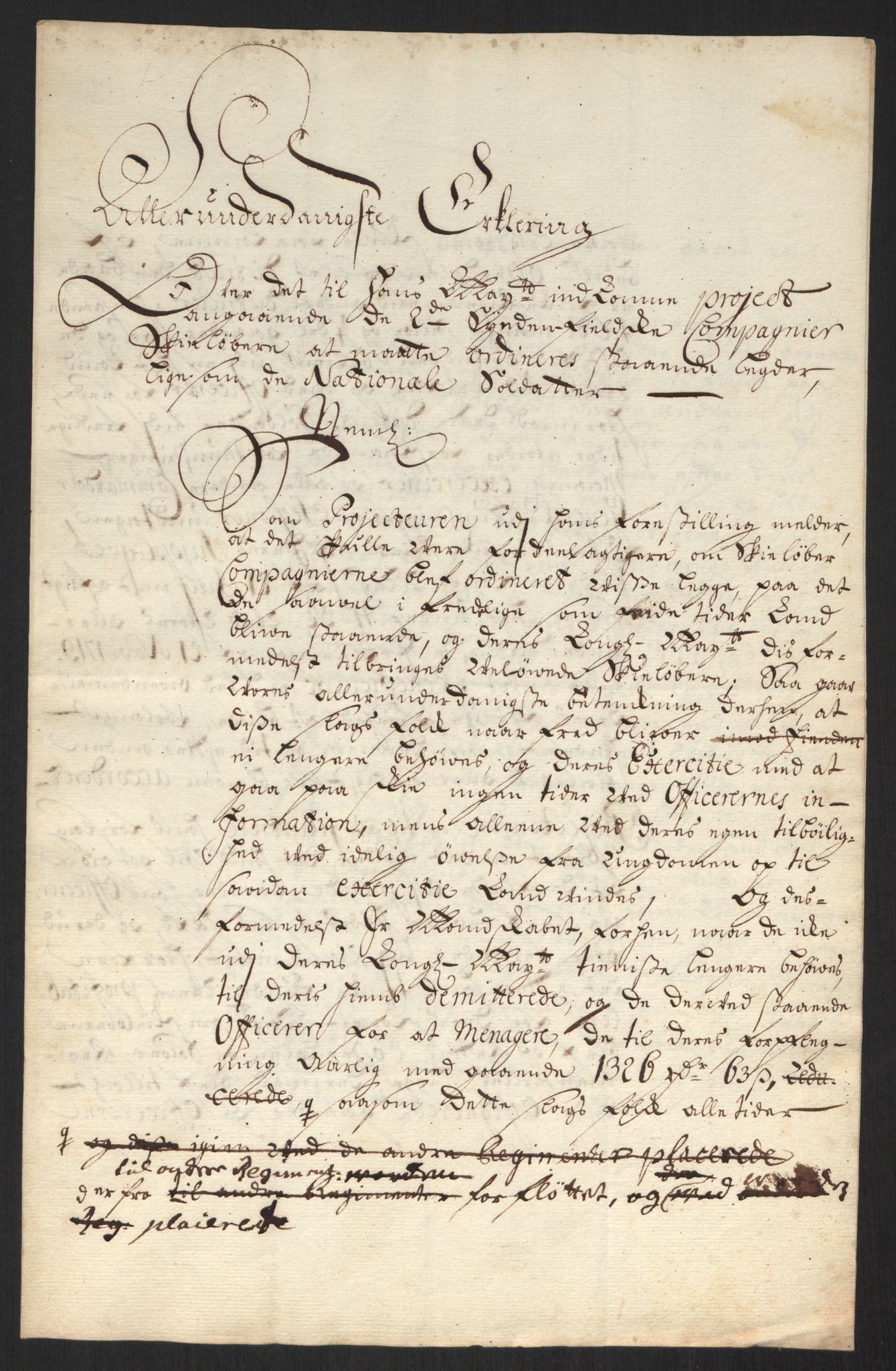 Kommanderende general (KG I) med Det norske krigsdirektorium, AV/RA-EA-5419/B/L0006: Kommanderende generals konsepter, 1720-1721, p. 81