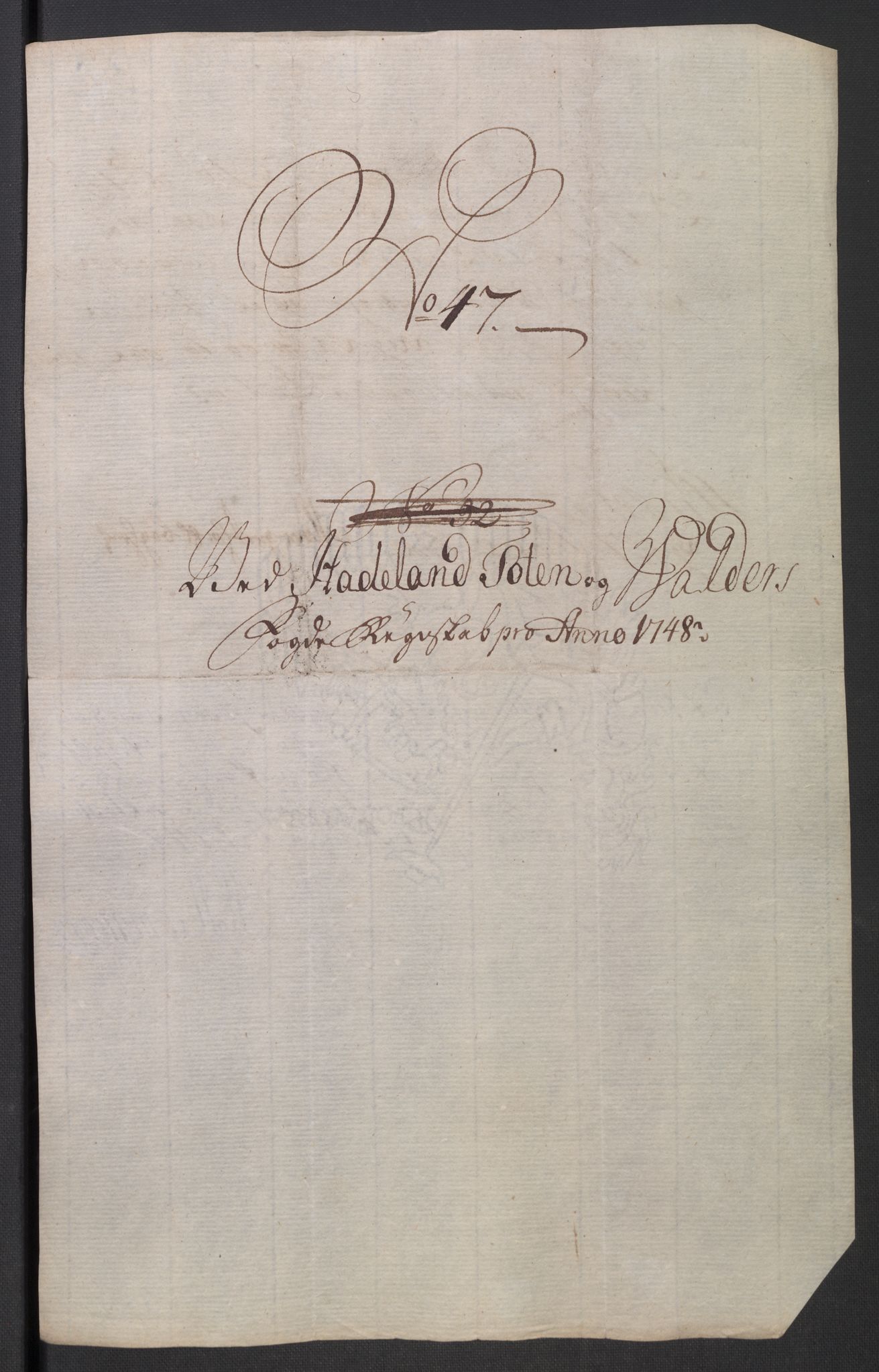 Rentekammeret inntil 1814, Reviderte regnskaper, Fogderegnskap, RA/EA-4092/R18/L1346: Fogderegnskap Hadeland, Toten og Valdres, 1747-1748, p. 456