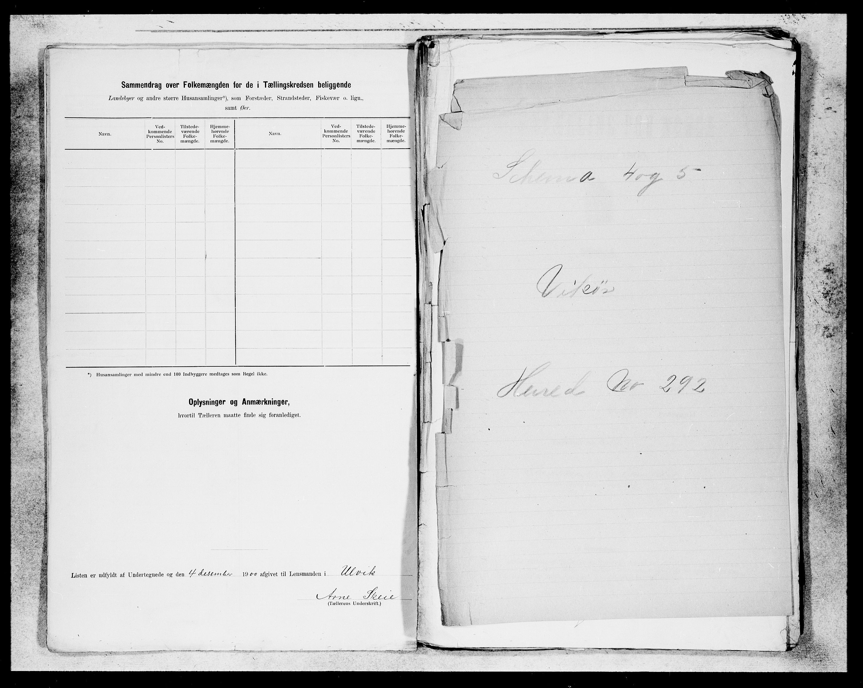 SAB, 1900 census for Granvin, 1900, p. 10