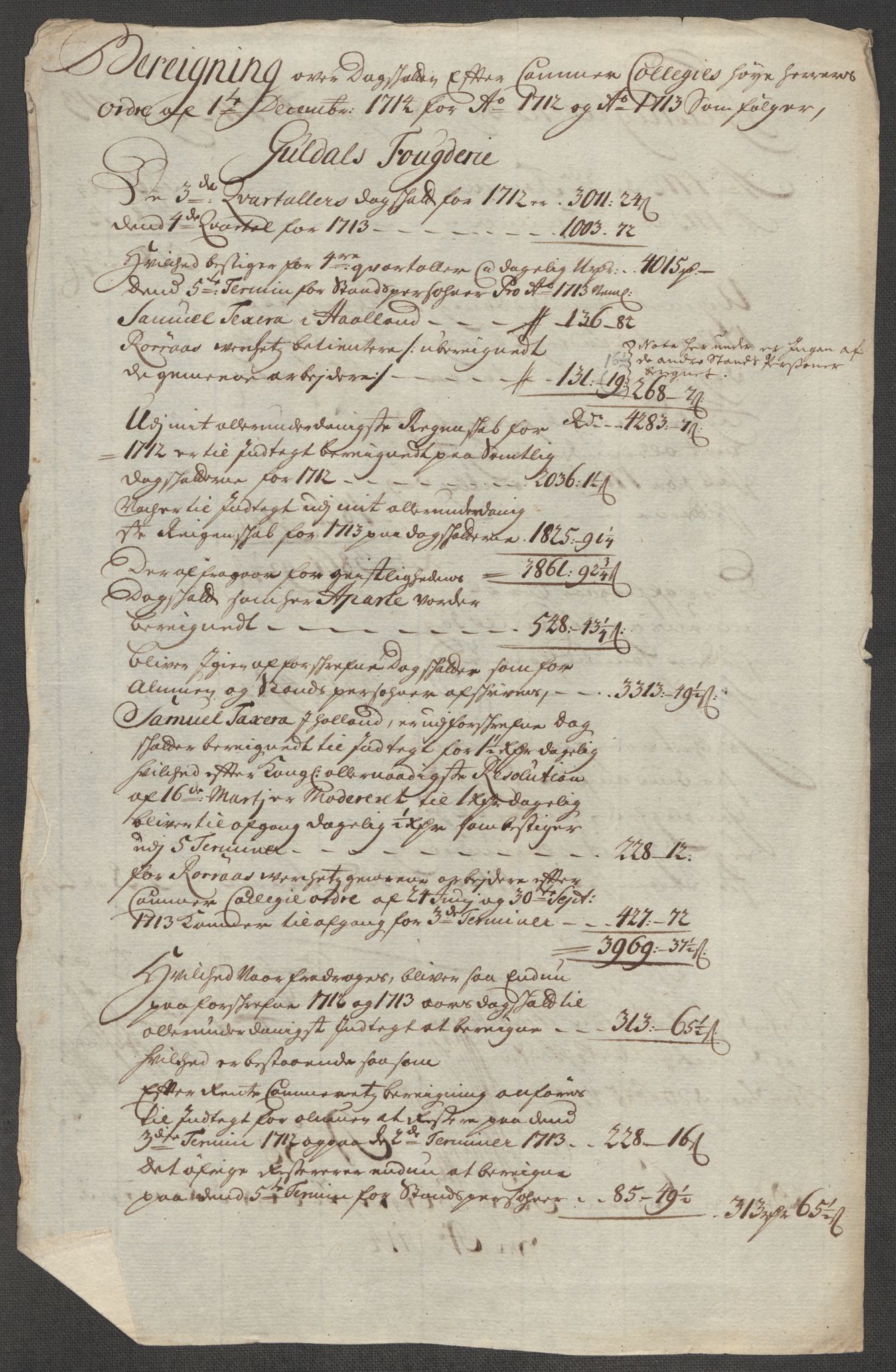 Rentekammeret inntil 1814, Reviderte regnskaper, Fogderegnskap, RA/EA-4092/R60/L3965: Fogderegnskap Orkdal og Gauldal, 1714, p. 326