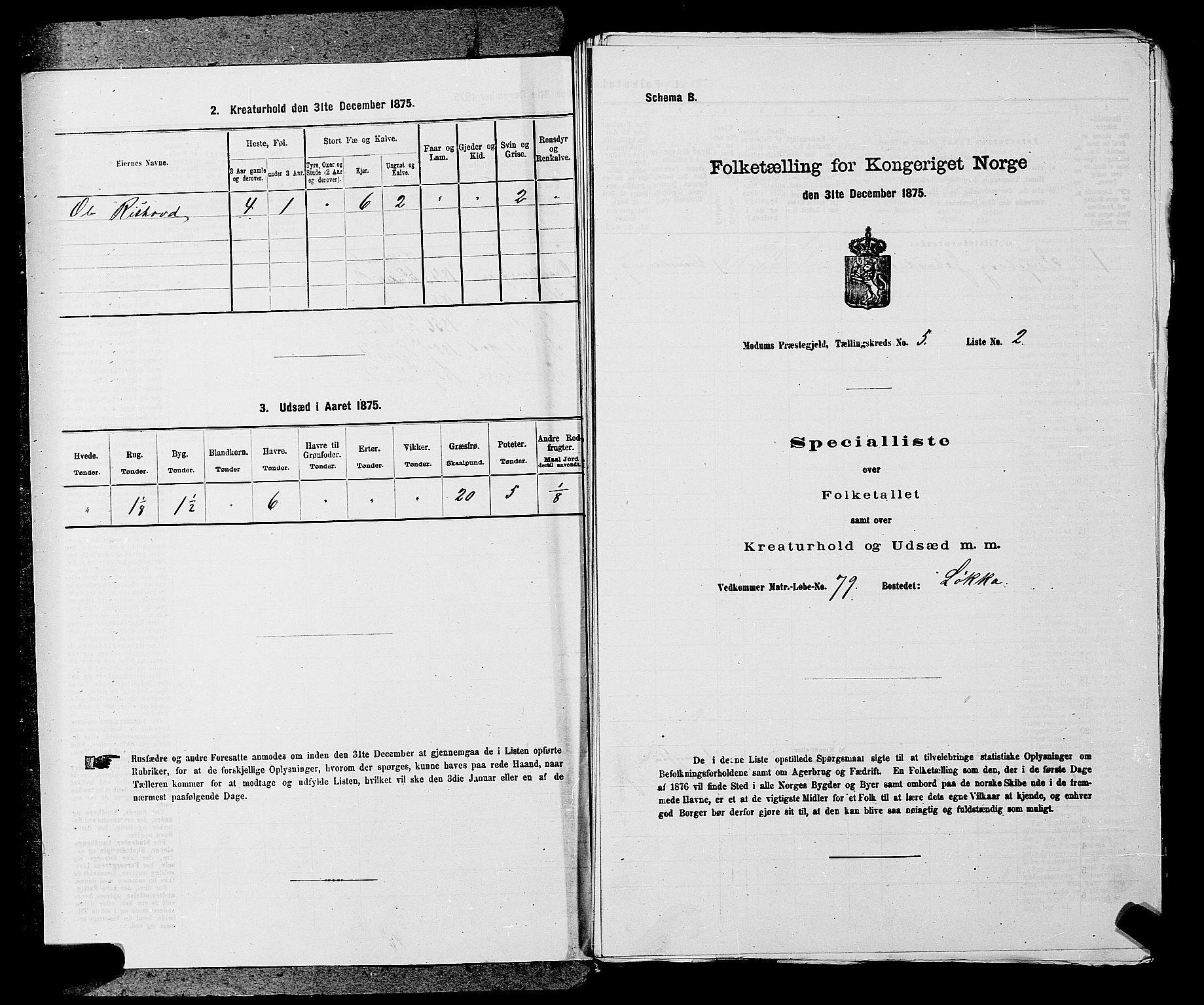 SAKO, 1875 census for 0623P Modum, 1875, p. 559