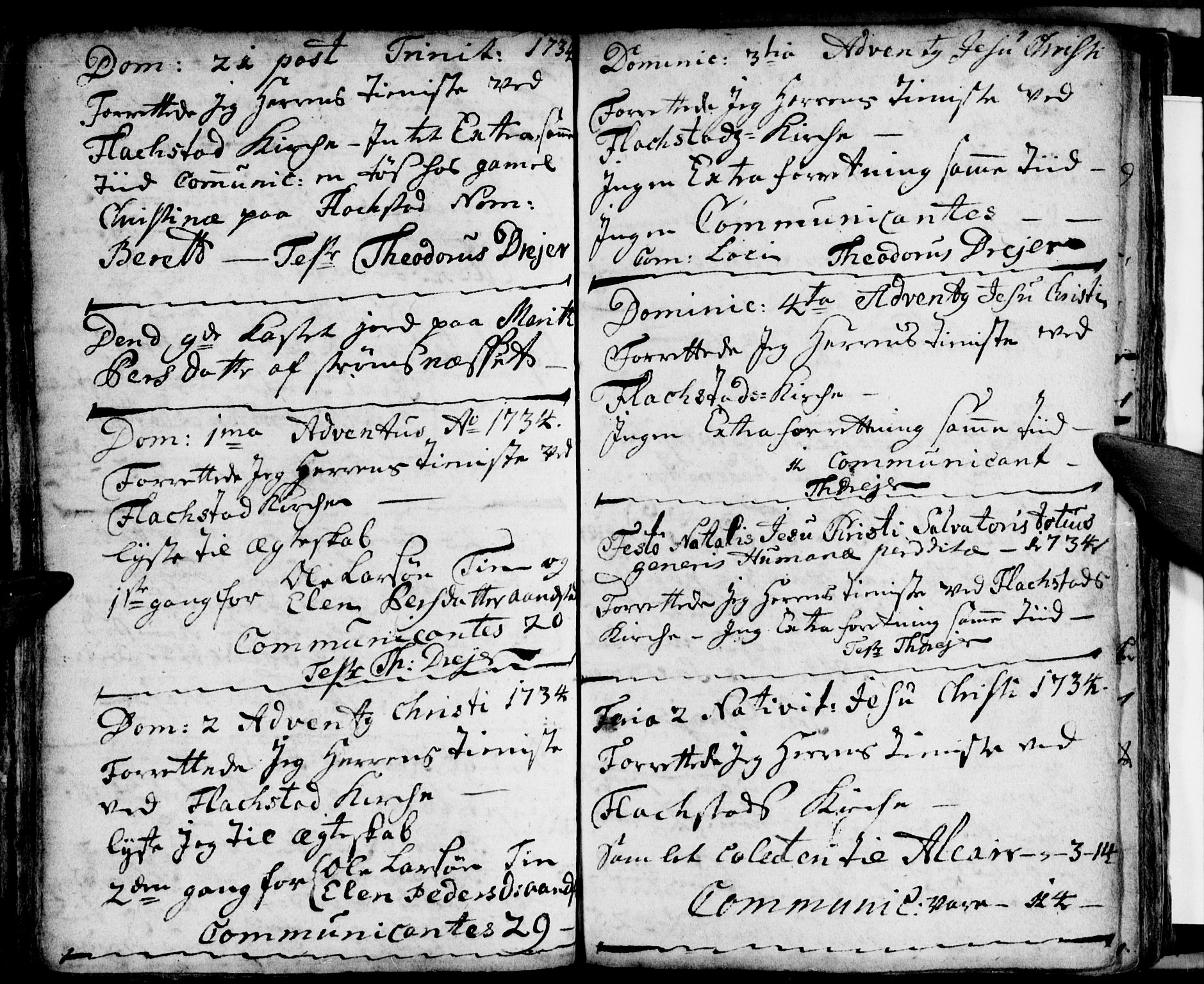 Ministerialprotokoller, klokkerbøker og fødselsregistre - Nordland, AV/SAT-A-1459/881/L1162: Curate's parish register no. 881B01, 1704-1748