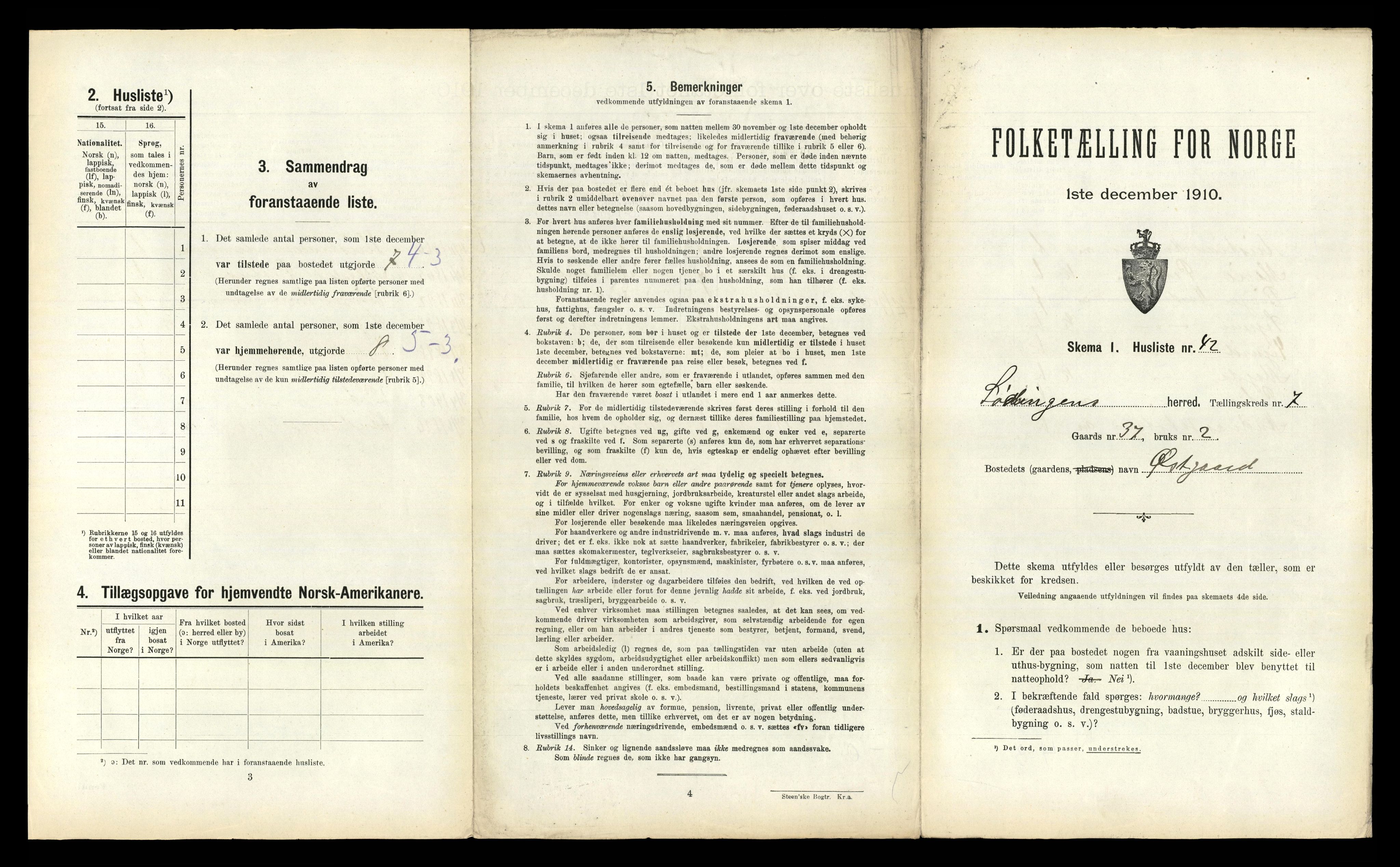 RA, 1910 census for Lødingen, 1910, p. 699