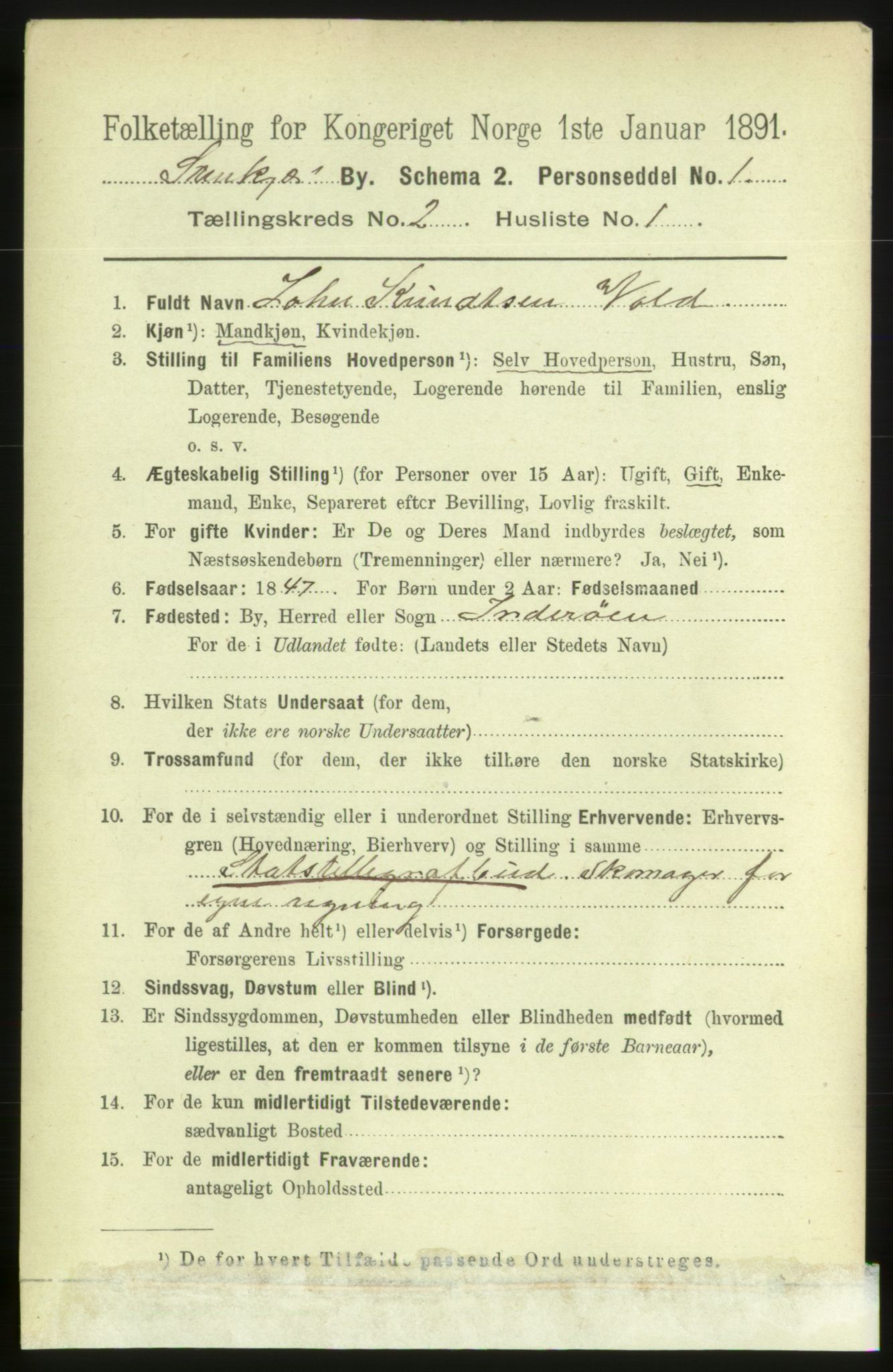 RA, 1891 census for 1702 Steinkjer, 1891, p. 359