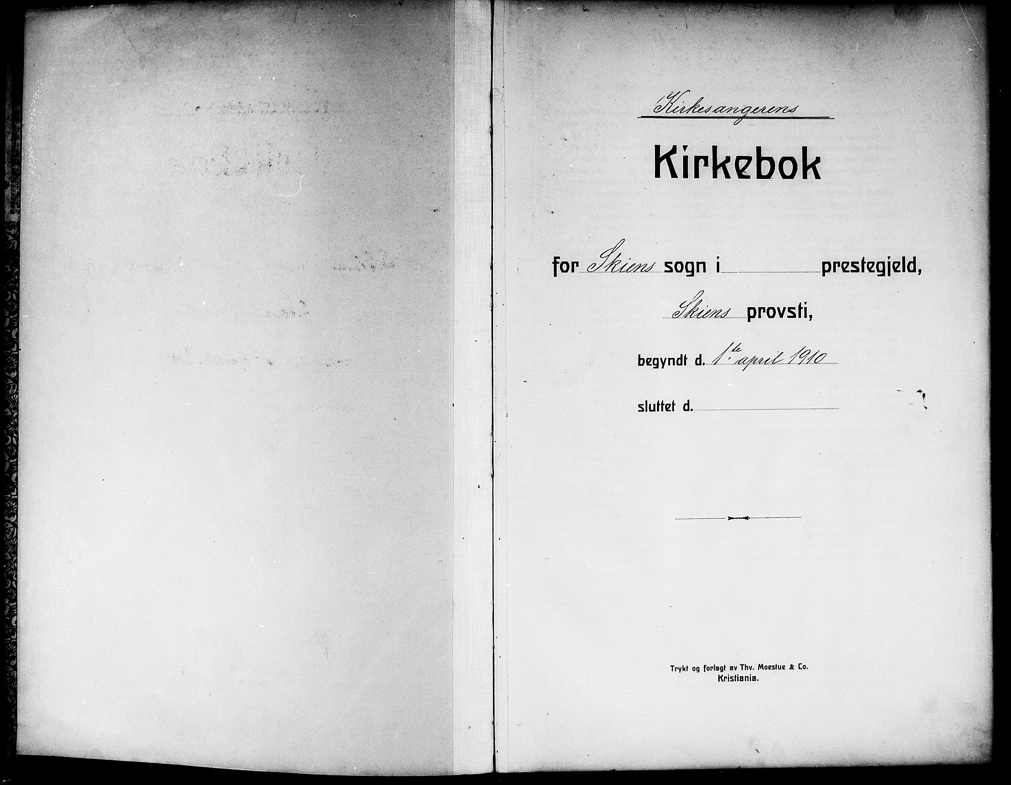 Skien kirkebøker, SAKO/A-302/G/Ga/L0009: Parish register (copy) no. 9, 1910-1920