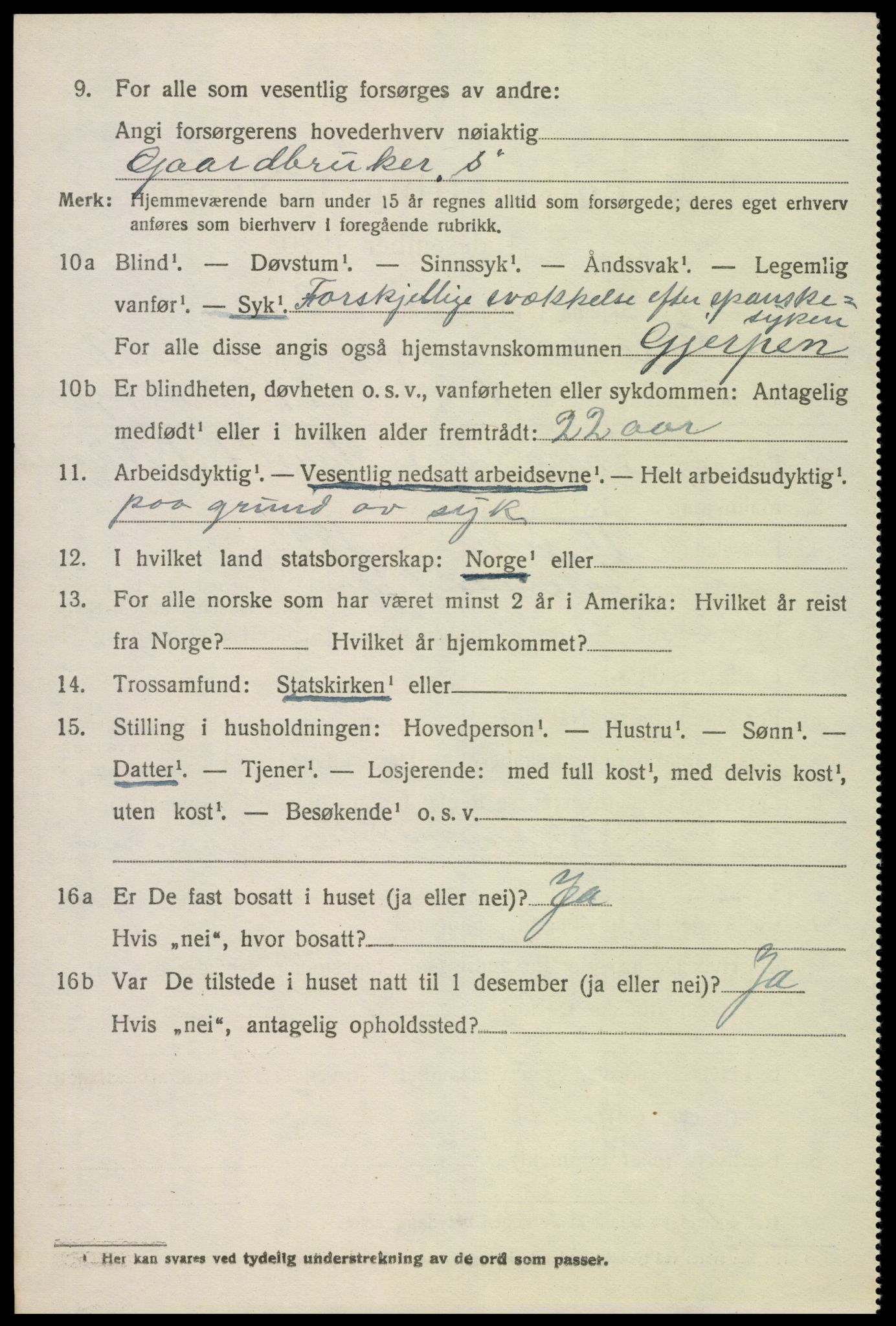 SAKO, 1920 census for Gjerpen, 1920, p. 10783