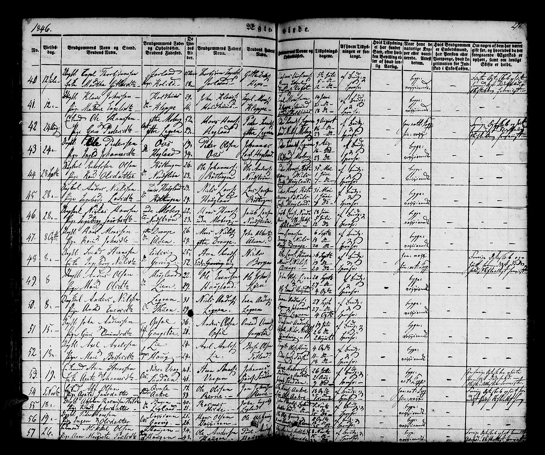 Os sokneprestembete, SAB/A-99929: Parish register (official) no. A 15, 1839-1851, p. 271