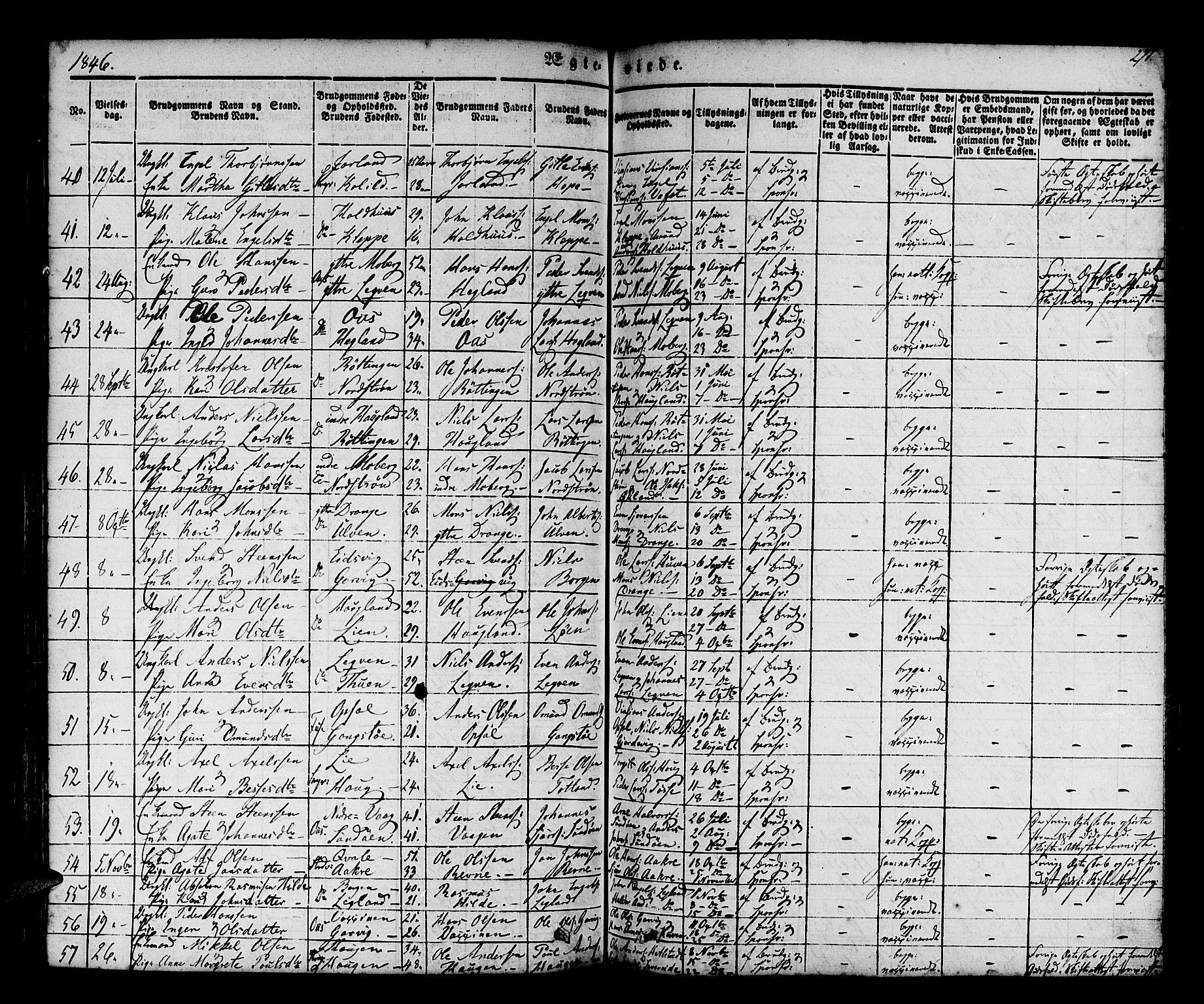 Os sokneprestembete, AV/SAB-A-99929: Parish register (official) no. A 15, 1839-1851, p. 271