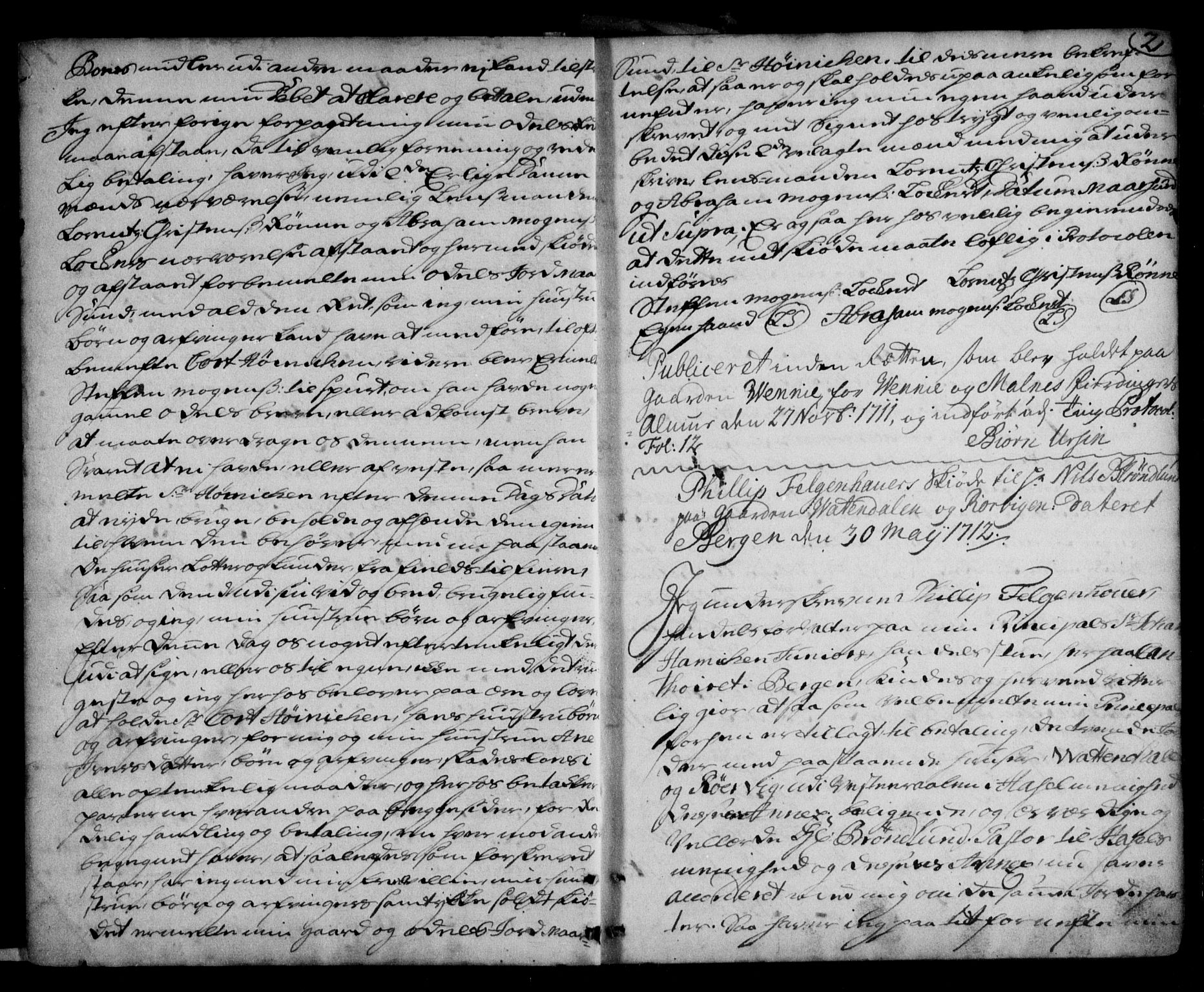 Vesterålen sorenskriveri, AV/SAT-A-4180/1/2/2Ca/L0001: Mortgage book no. A, 1711-1788, p. 2