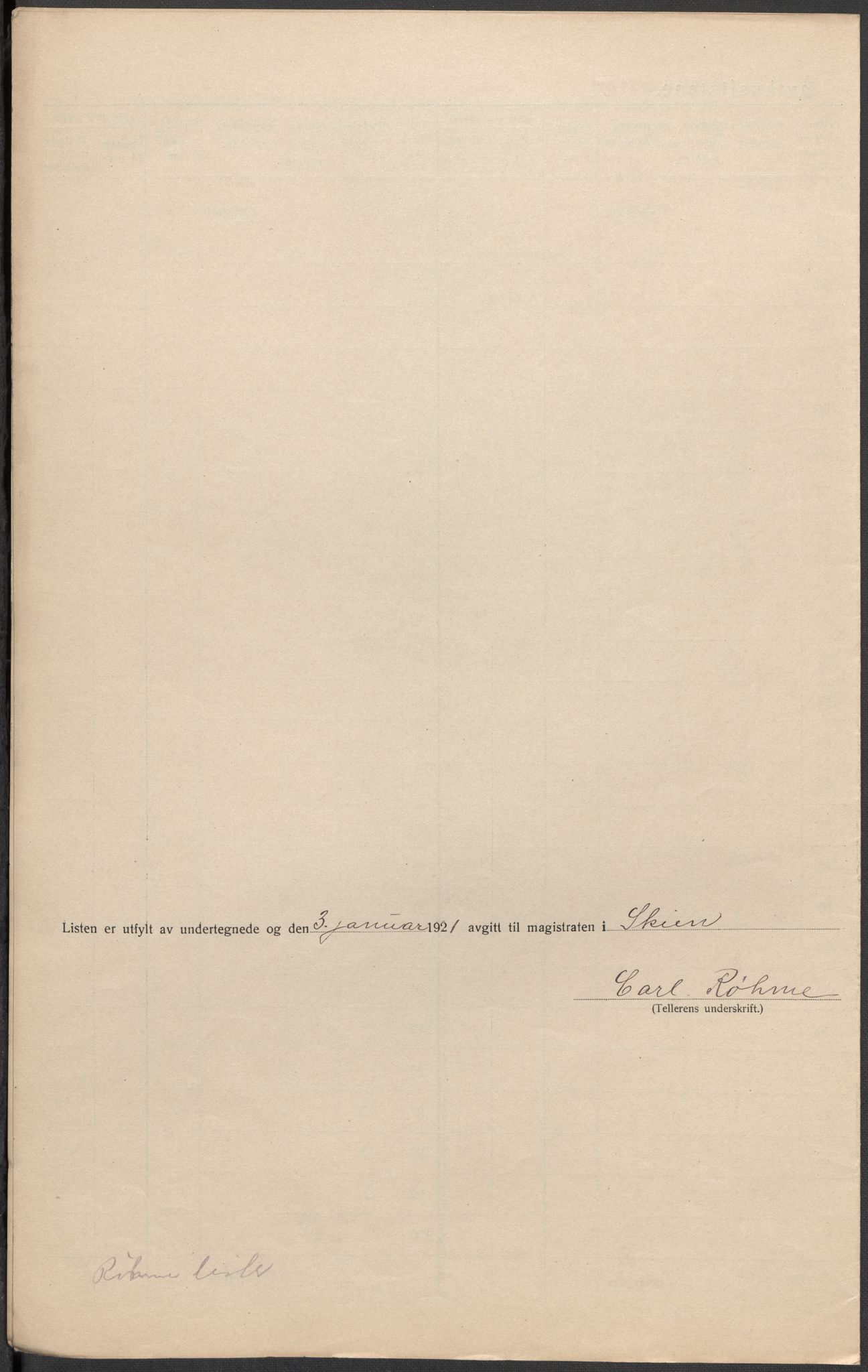 SAKO, 1920 census for Skien, 1920, p. 69