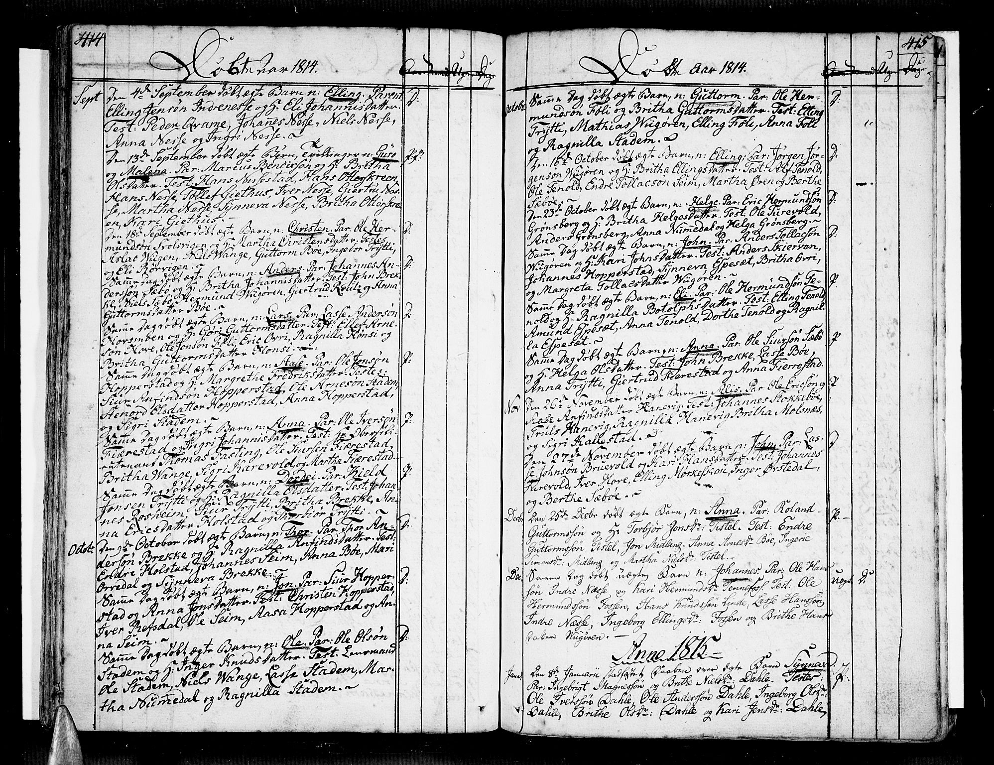 Vik sokneprestembete, AV/SAB-A-81501/H/Haa/Haaa/L0005: Parish register (official) no. A 5, 1787-1820, p. 414-415