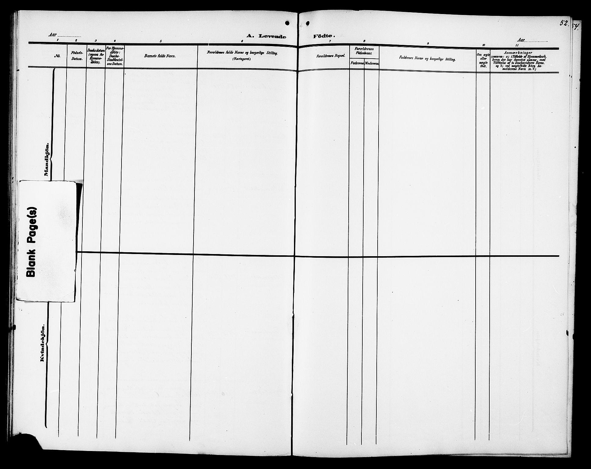 Ministerialprotokoller, klokkerbøker og fødselsregistre - Sør-Trøndelag, AV/SAT-A-1456/694/L1133: Parish register (copy) no. 694C05, 1901-1914, p. 52