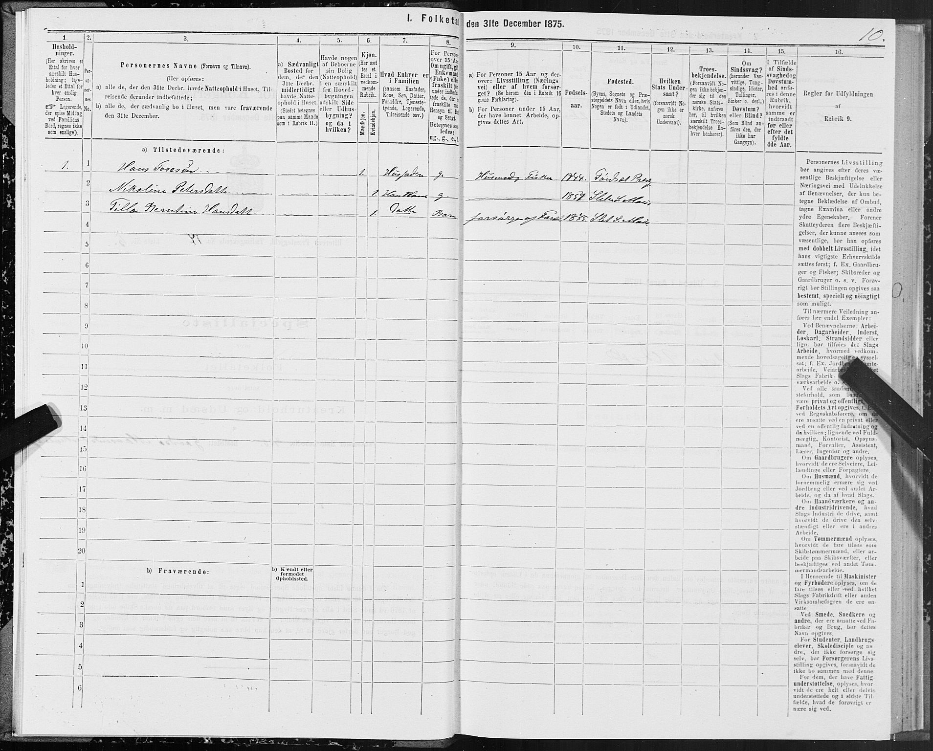 SAT, 1875 census for 1617P Hitra, 1875, p. 9010