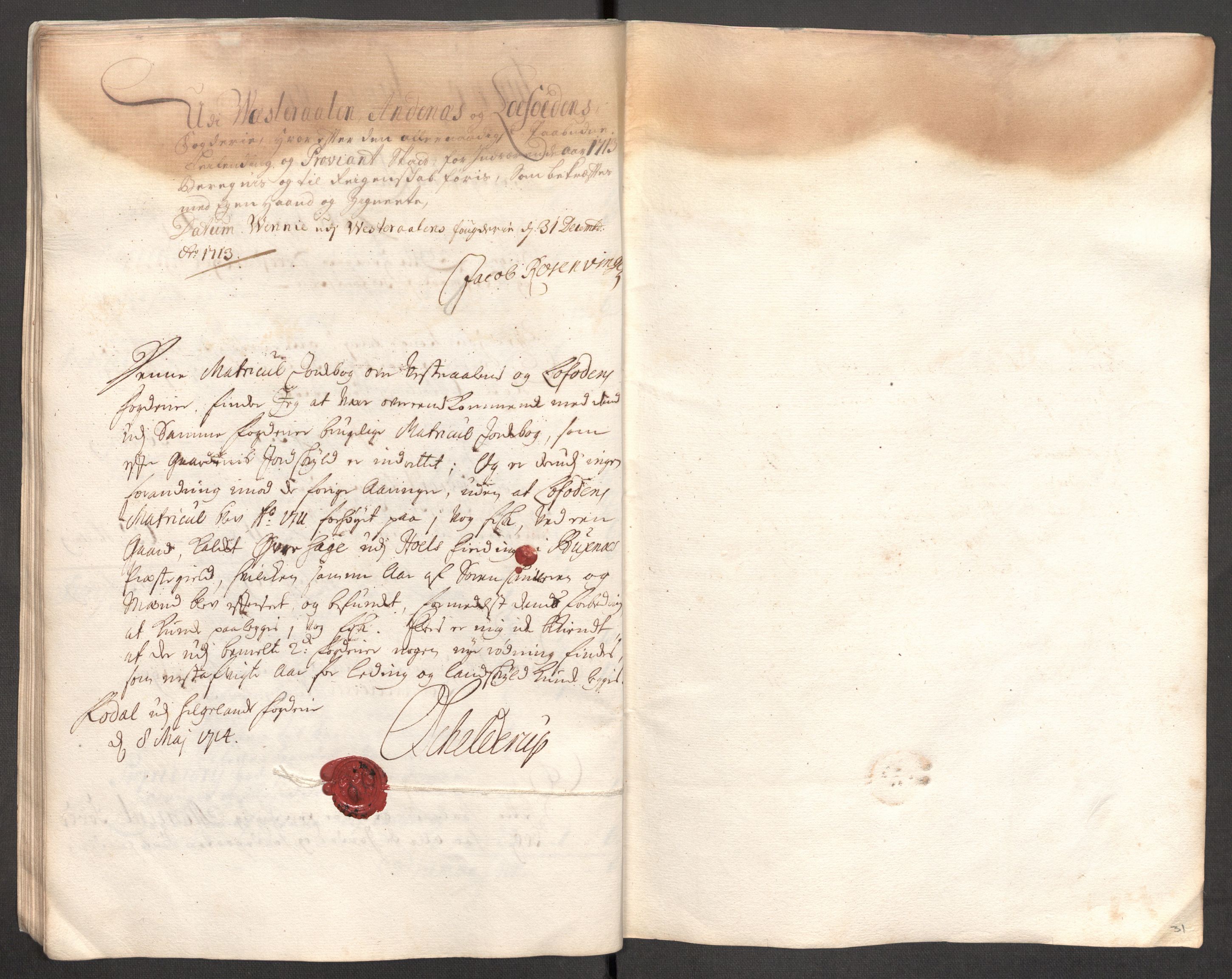 Rentekammeret inntil 1814, Reviderte regnskaper, Fogderegnskap, AV/RA-EA-4092/R67/L4679: Fogderegnskap Vesterålen, Andenes og Lofoten, 1711-1713, p. 120