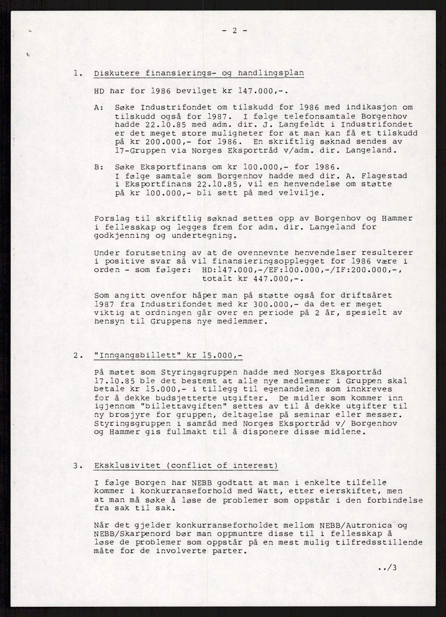 "17-Gruppen Kina", AV/RA-PA-1688/A/L0001: Møtereferater, 1979-1986, p. 237