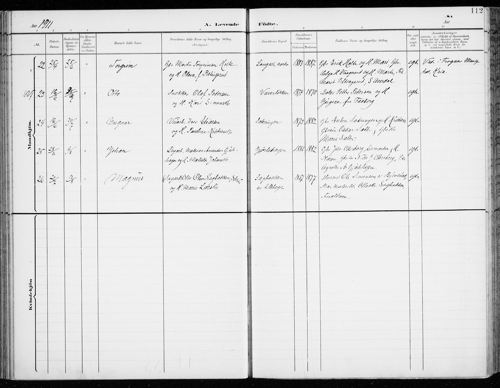 Fåberg prestekontor, AV/SAH-PREST-086/H/Ha/Haa/L0011: Parish register (official) no. 11, 1899-1913, p. 112