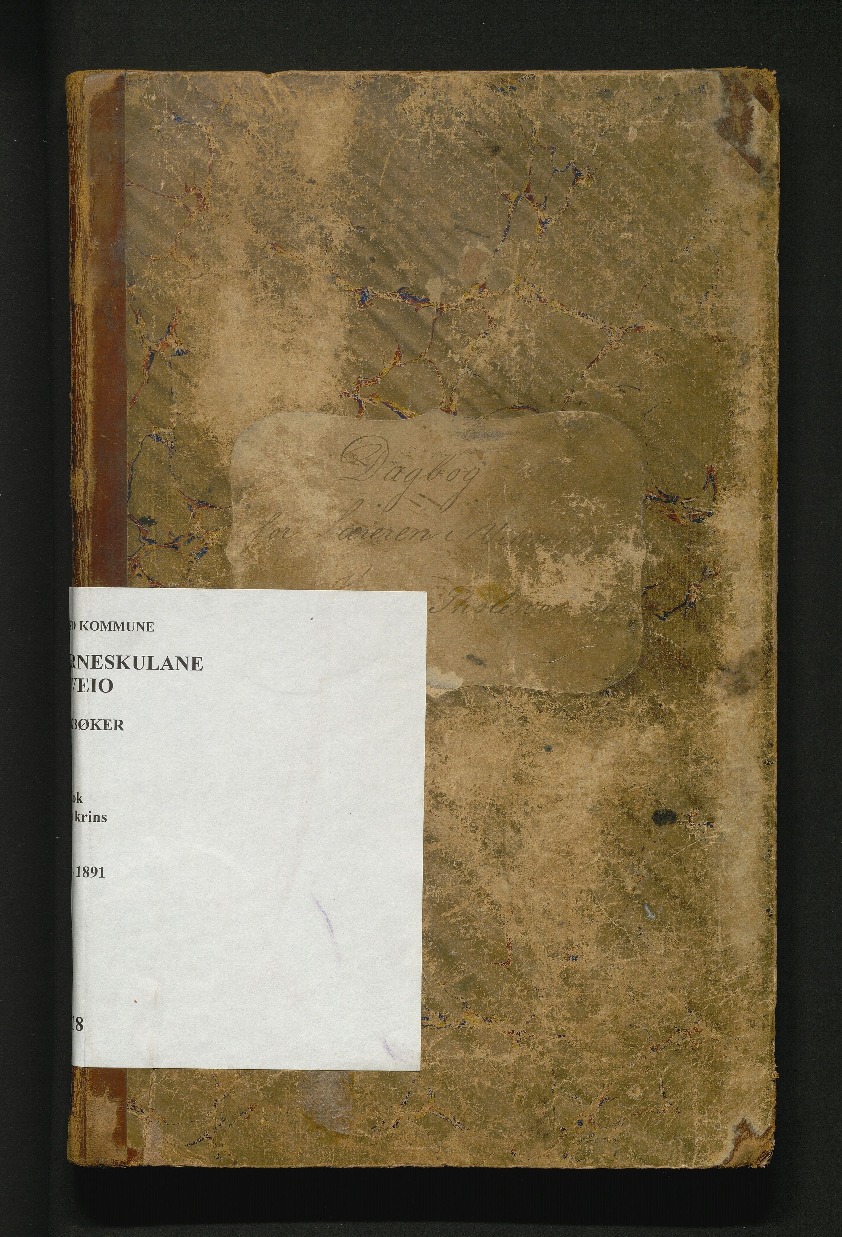 Sveio kommune. Barneskulane, IKAH/1216-231/G/Ga/L0018: Dagbok for Læraren i Vikse krins, 1876-1891